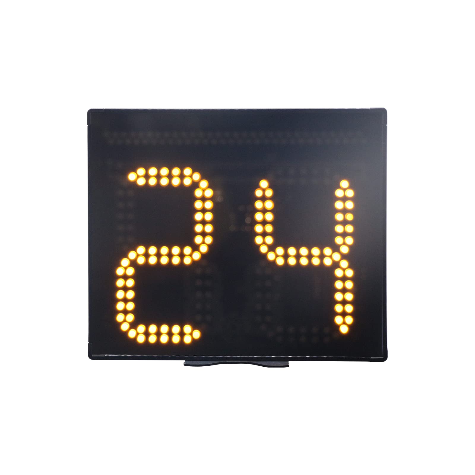 Basketball Shot Clock with LED Light & Remote Control - 12/24/25/30/35/40/60 Seconds Countdown Timer - Battery or Plug-in Powered for Indoor/Outdoor Courts, Training, and Games