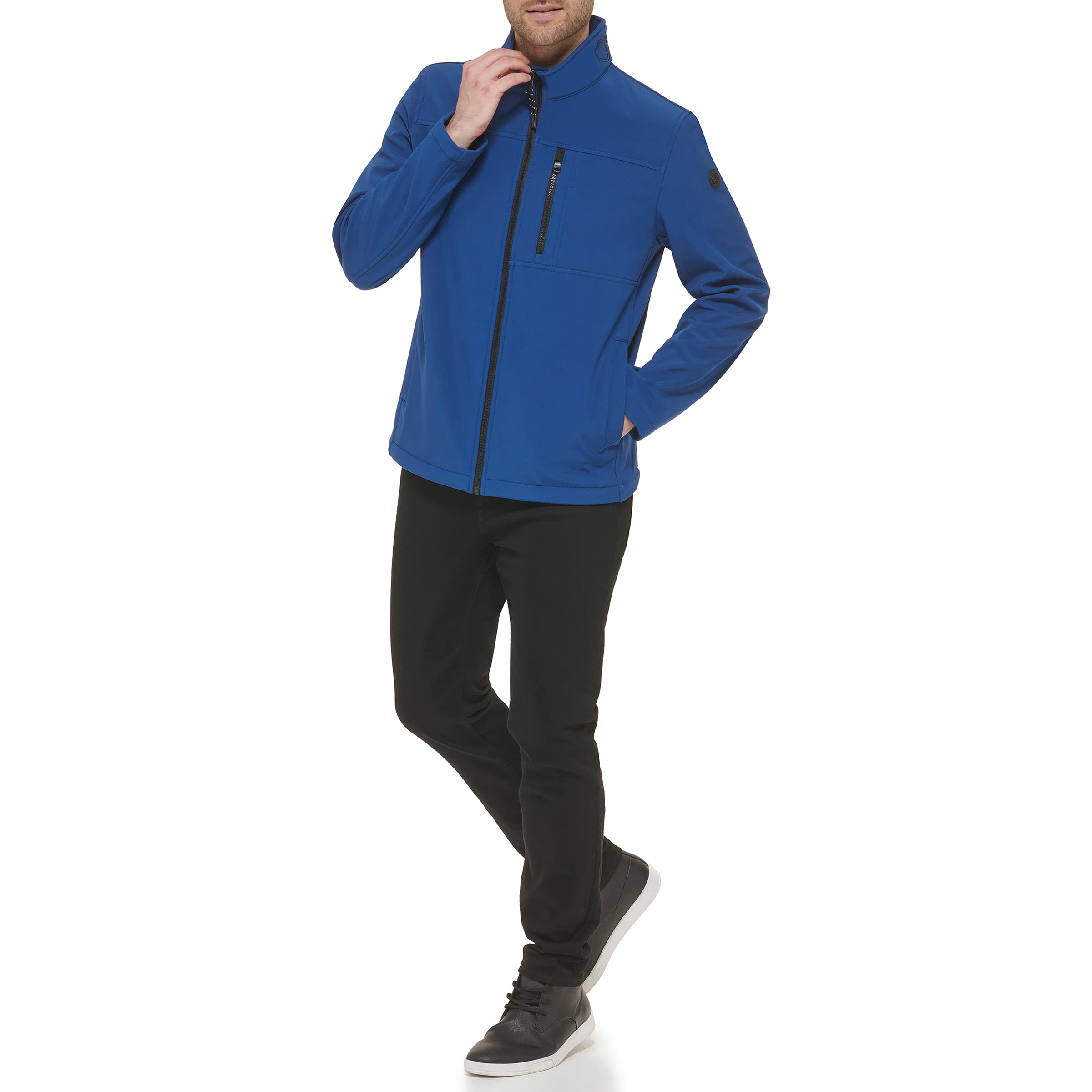 Calvin Klein Men's Water Resistant Windbreaker Jacket - Lightweight Outdoor Jacket for Standard & Big & Tall Sizes | Perfect for Hiking, Running & Casual Wear