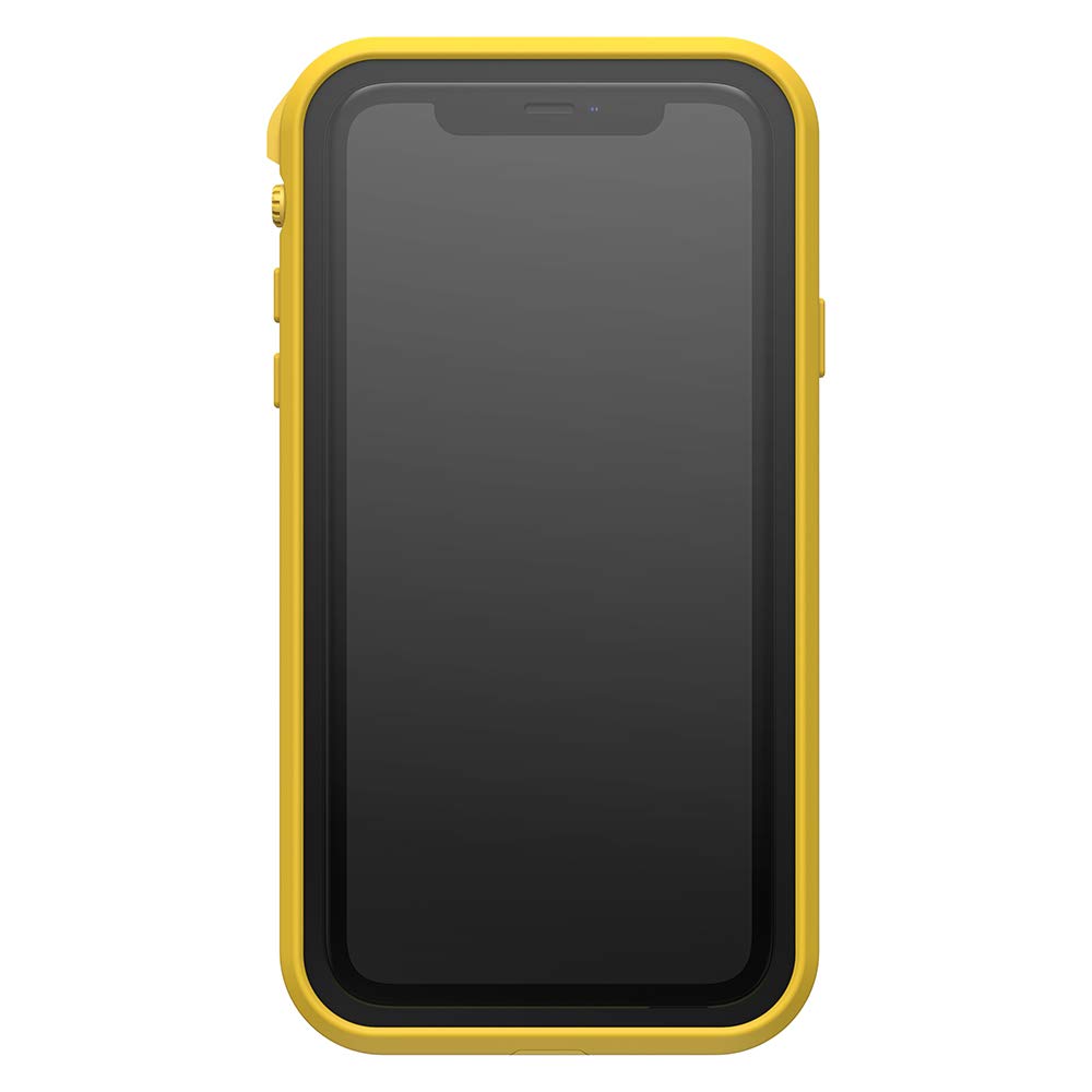 LifeProof FRĒ Series Waterproof iPhone 11 Case - IP68 Certified, Built-in Screen Protector & MagSafe Compatible | Shockproof Protection for Outdoor Adventures, Swimming & Extreme Sports (Empire Yellow/Sulfur)