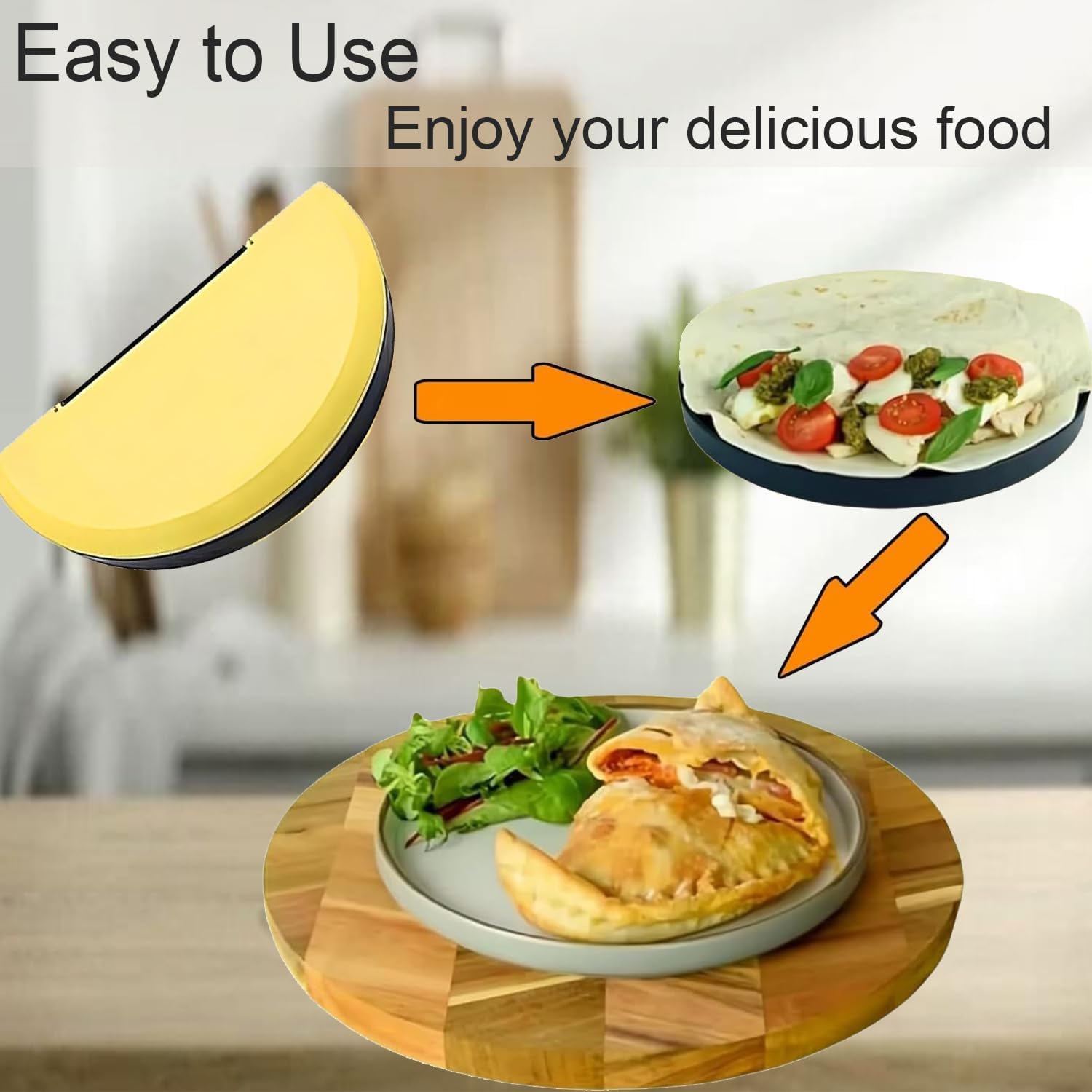 Tortilla Press & Sandwich Maker - 2-in-1 Breakfast Tool for Wraps, Quesadillas, Dumplings & Meal Prep | Easy to Use Kitchen Gadget for Quick Meals, Snacks & Party Food