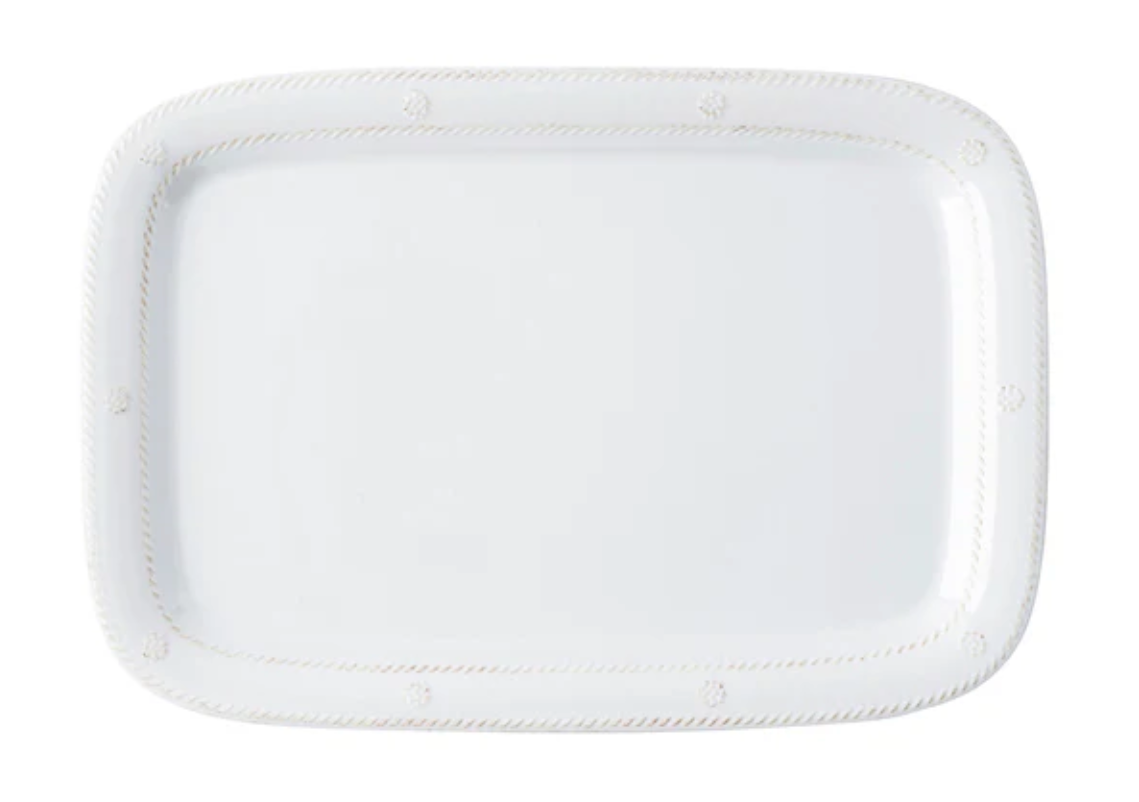 Juliska Berry & Thread Melamine 16-Piece Tray Set - Whitewash Finish | Durable & Stylish Serving Tray for Entertaining, Dining, and Home Decor