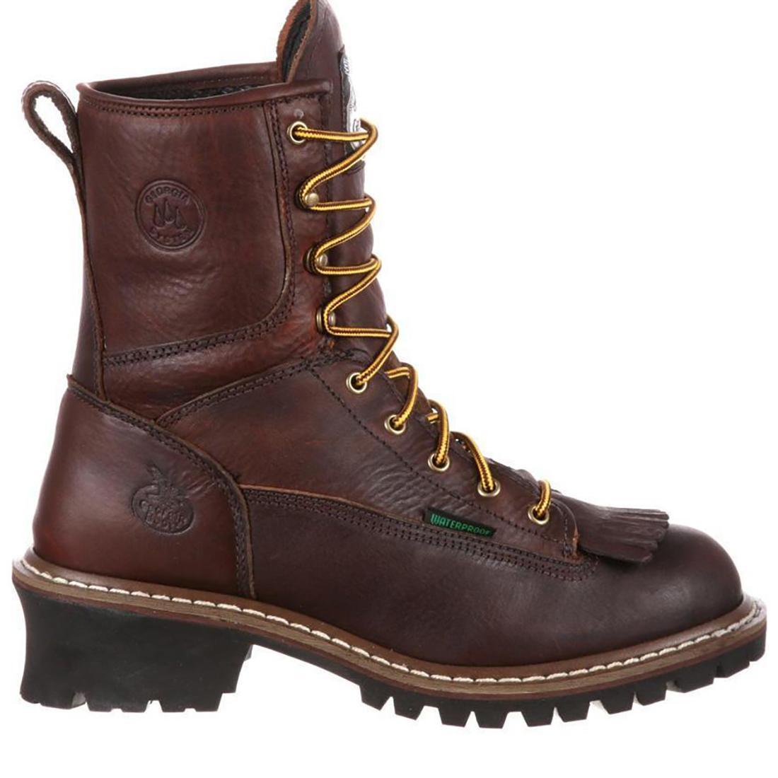 Best Steel Toe Waterproof Logger Boots for Men - Heavy Duty Work Boots with Slip Resistance & Comfort - Ideal for Construction, Hiking & Outdoor Work