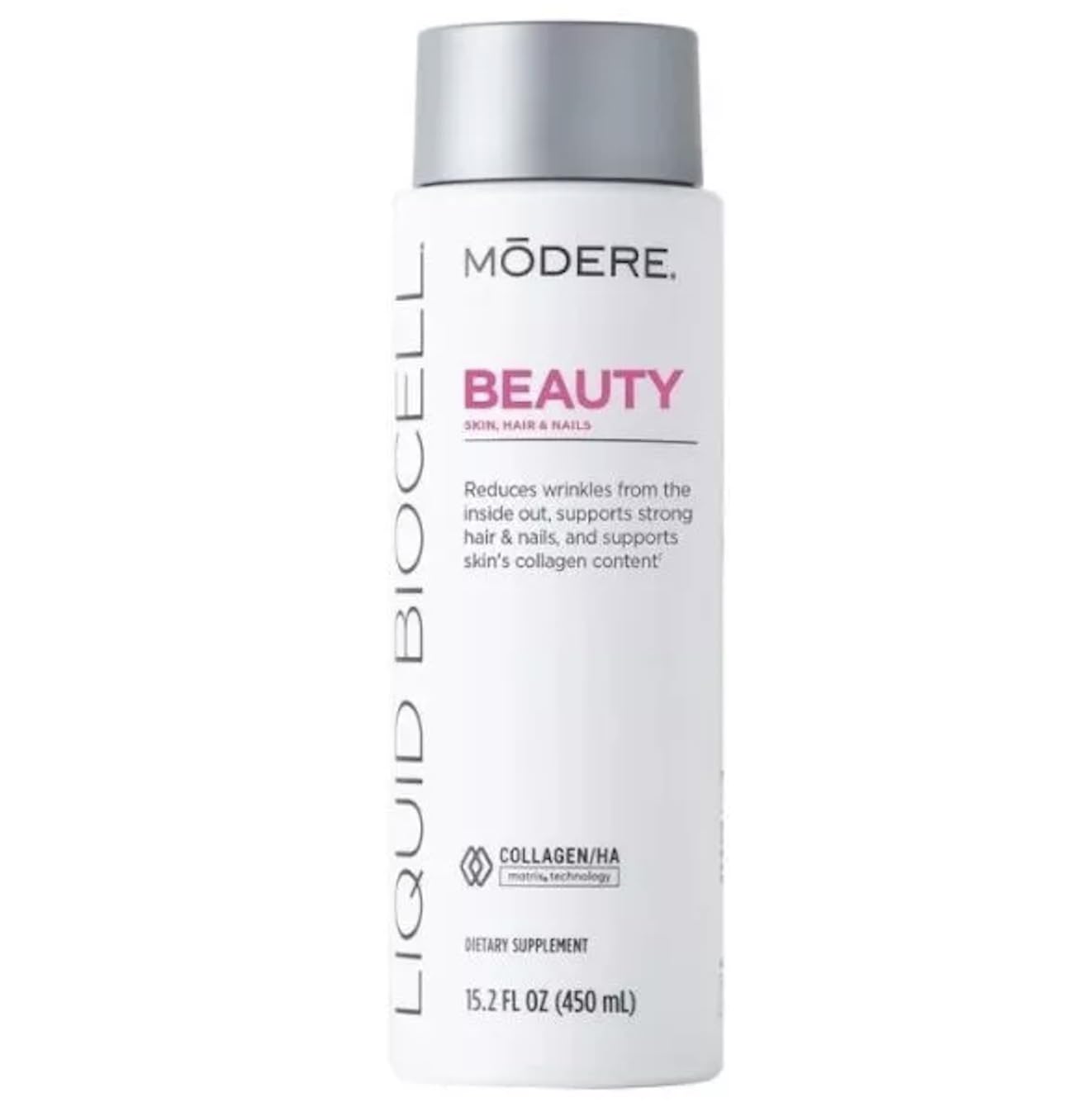 Modere LIQUID BIOCELL SKIN Natural Collagen Supplement with Pomegranate, Bamboo, Green Tea & Grape Seed Extract - Hydrates, Tightens & Rejuvenates Skin for Anti-Aging & Daily Skincare Routine
