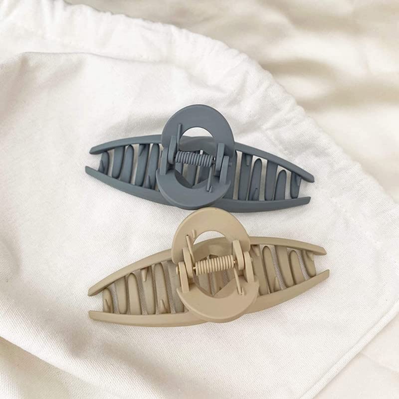 Staila No-Slip Matte Large Hair Claw Clips - 4 Pack Strong Hold Butterfly Clamps for Thick Hair | Women's Hair Accessories for Work, Gym & Everyday Styling