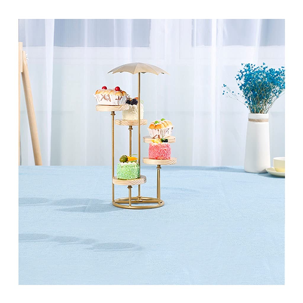 Elegant Wooden Multi-Layer Cake Stand - Snack, Bread & Dessert Display Rack for Weddings, Parties & Home Decor (Size B) - Perfect for Tea Parties, Buffets & Stylish Serving