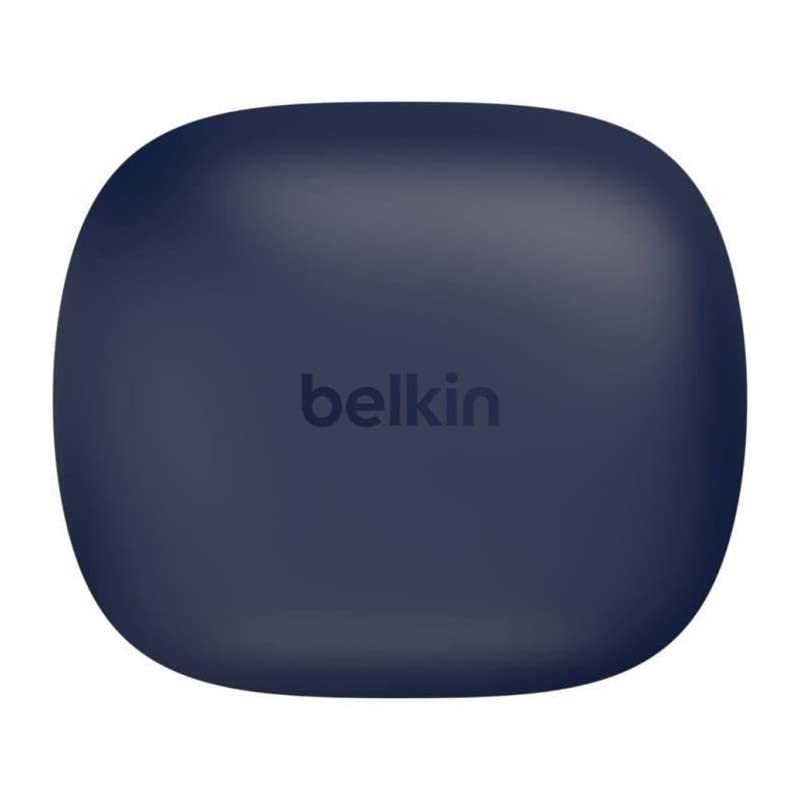 Belkin SoundForm Rise True Wireless Earbuds with Wireless Charging Case - Bluetooth 5.0 Headphones with Dual Mic & IPX5 Waterproof - Compatible with iPhone Samsung Android - Perfect for Gym Running Workout Travel - Blue