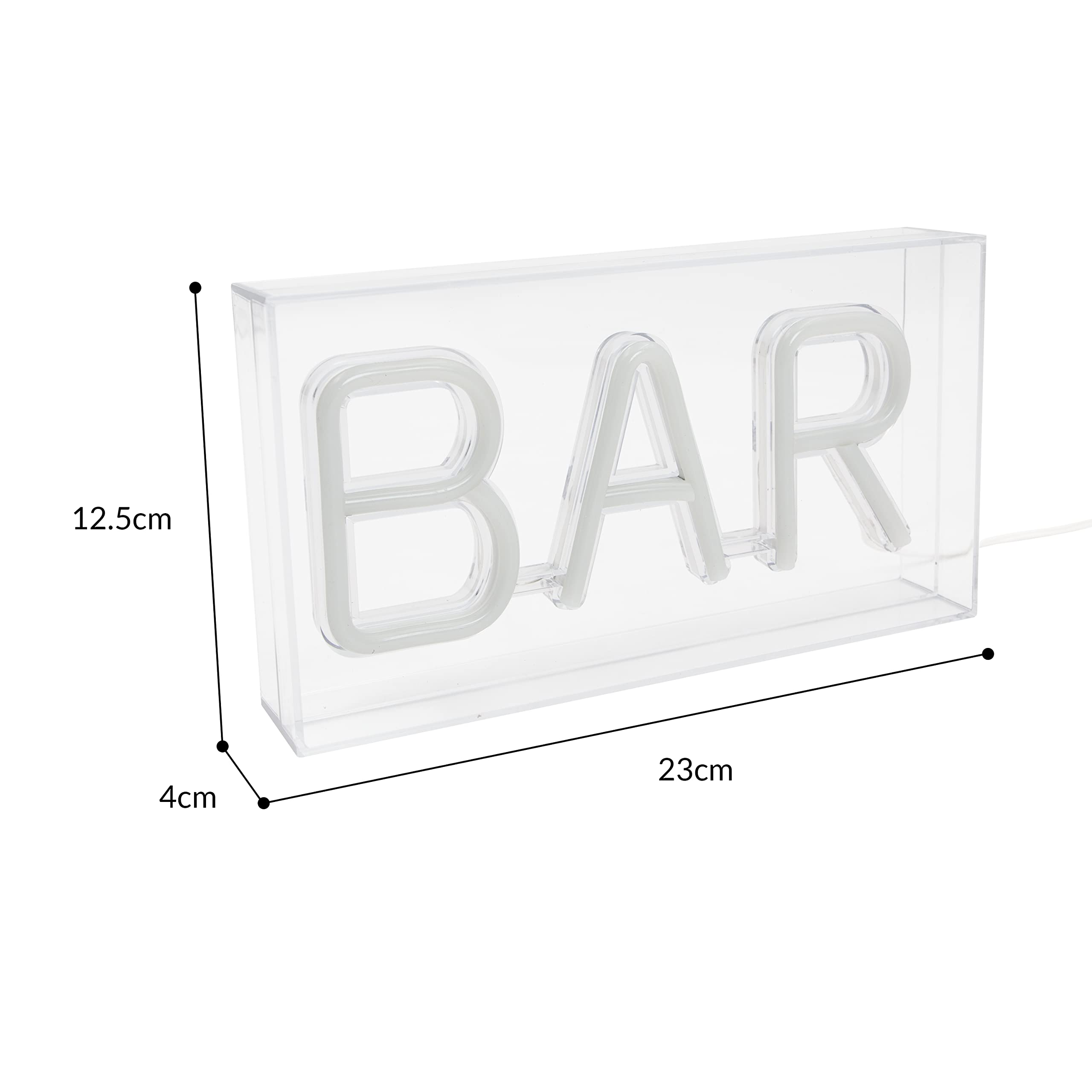 Energy Efficient LED Neon Signs - USB Powered Acrylic Box Lights with 3 Unique Bar Designs - Perfect for Home Bars, Game Rooms & Party Decor