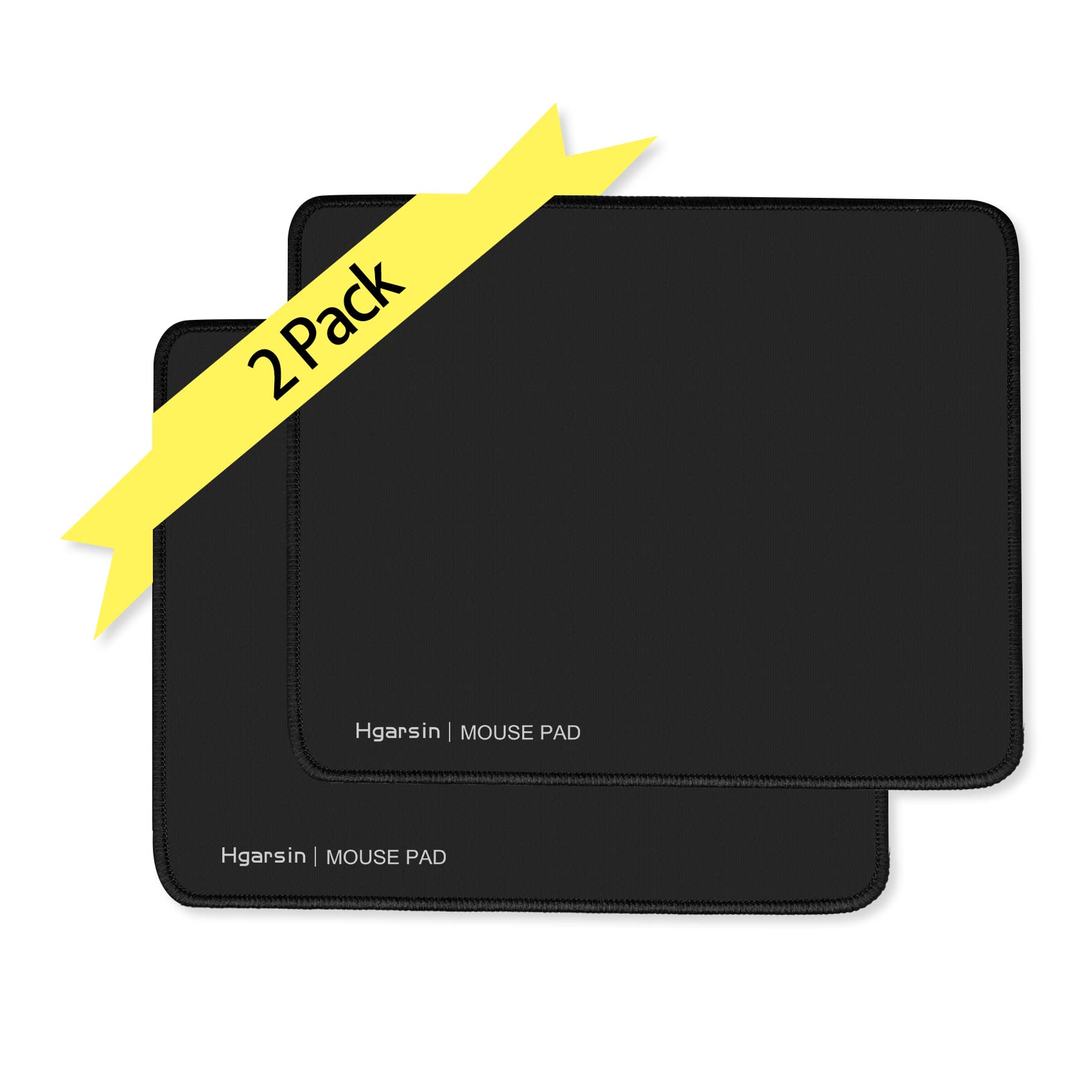**Large Gaming Mouse Pad with Stitched Edges - Extra Wide Extended Mouse Mat for Computer & Keyboard, Non-Slip & Washable Surface for Office, Home, PC, Laptop - Perfect for Gamers & Professionals (Black)**