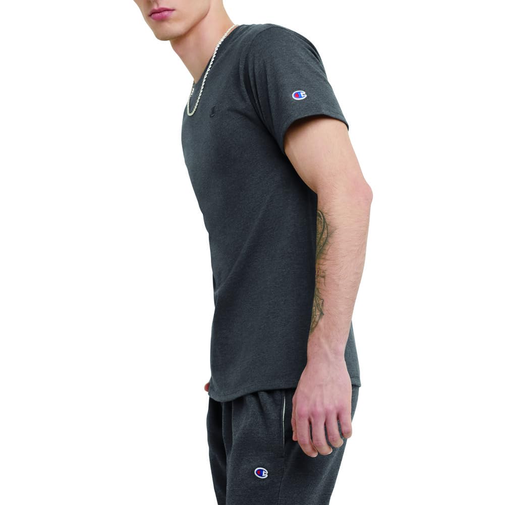 Champion Men's Classic Jersey T-Shirt - Soft Cotton Short Sleeve Tee for Casual Wear, Gym & Everyday Comfort