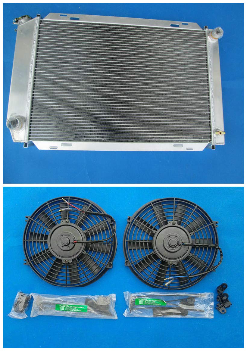 52MM Aluminum Radiator with Dual Fans for 1979-1993 Ford Mustang GT/LX 5.0L V8 302 - High Performance Cooling Upgrade for Street Racing & Hot Weather Driving