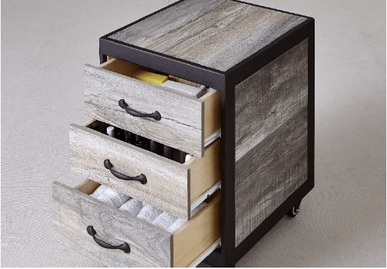 Belava Elora Professional Pedicure Supply Cart - Mobile Nail Salon Organizer for Manicure & Pedicure Tools - Perfect for Spa, Salon, and Home Use