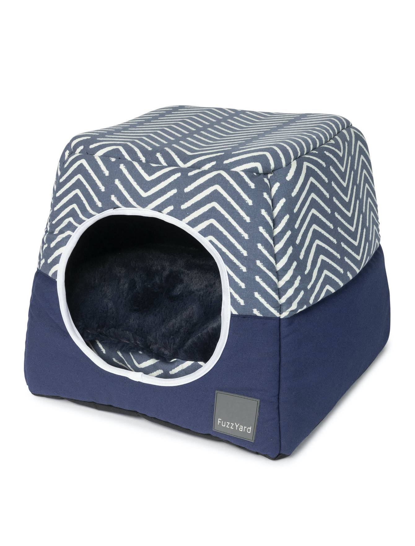 Fuzzyard Cat Cubby Sacaton - Cozy Pet Bed for Cats & Small Dogs - Soft Plush Hideaway with Removable Cushion - Perfect for Napping, Lounging & Stress Relief at Home or Office