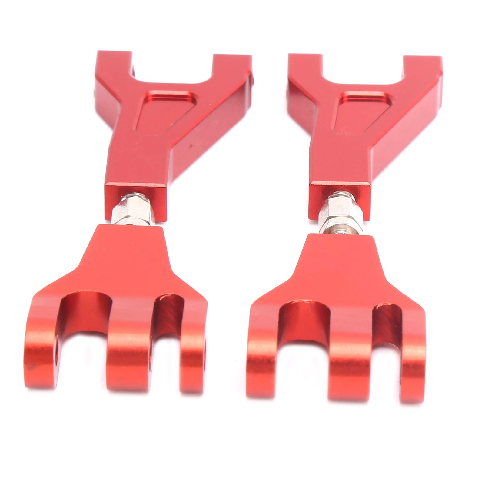 VGEBY 1:10 Scale Aluminum Alloy RC Swing Arm - Heavy Duty Front Upper Suspension Part Compatible with REDCAT XTE 1/10 RC Crawler Car (Red) | Perfect for Off-Road Racing, Crawling & RC Car Upgrades