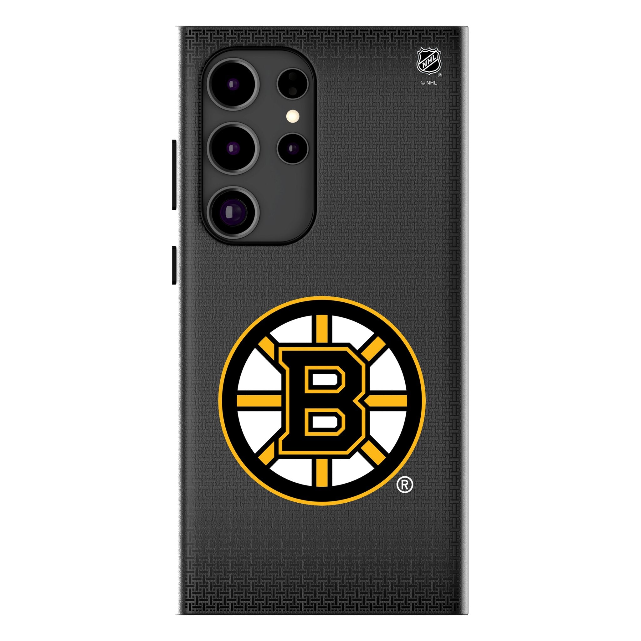 Boston Bruins Linen MagSafe Compatible Phone Case for Samsung Galaxy - Durable Protective Cover with Strong Magnets for iPhone & Android - Perfect for Hockey Fans & Game Day Outfits