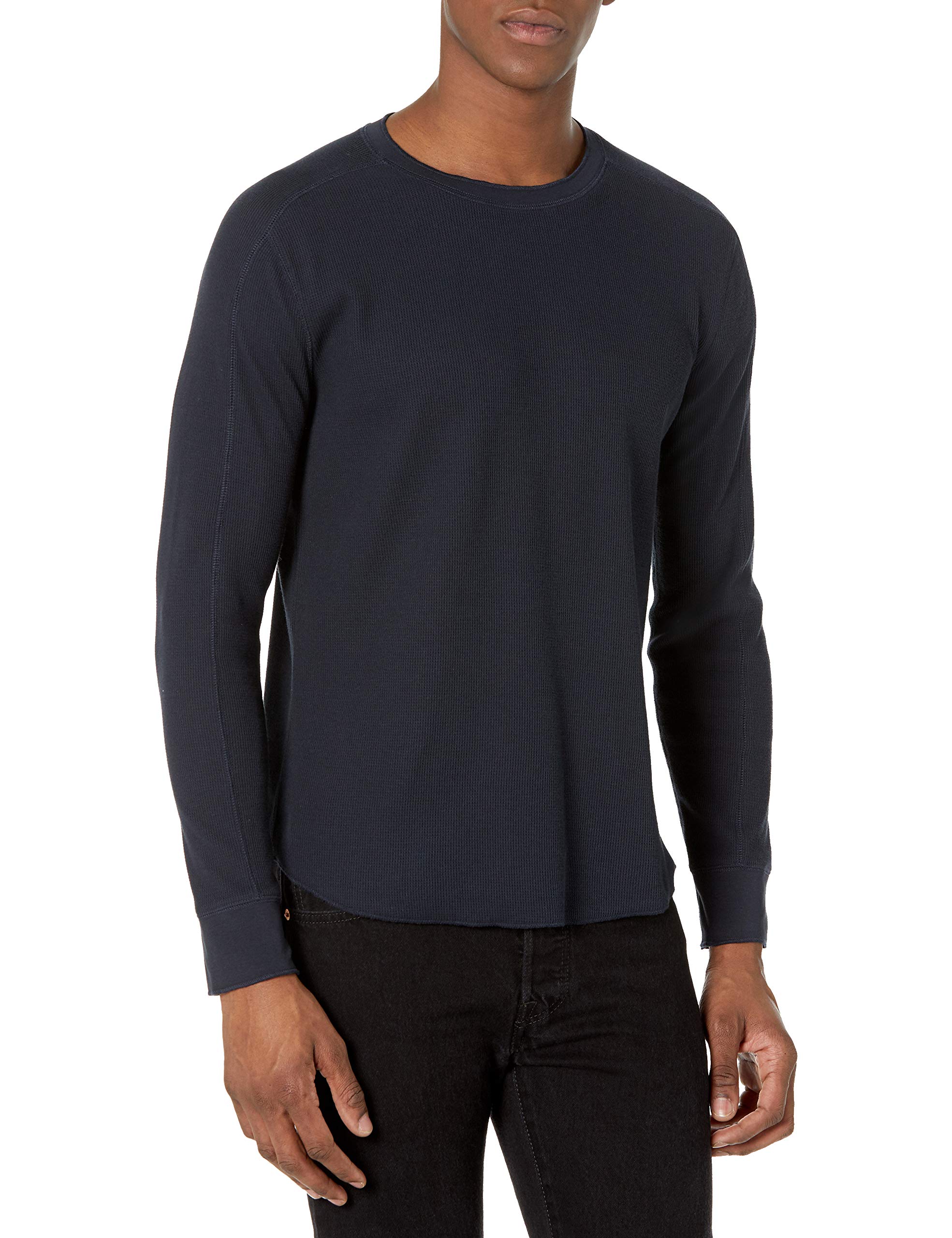 Vince Men's Long Sleeve Crew Neck T-Shirt - Soft Cotton Casual Shirt for Everyday Wear, Work, and Layering