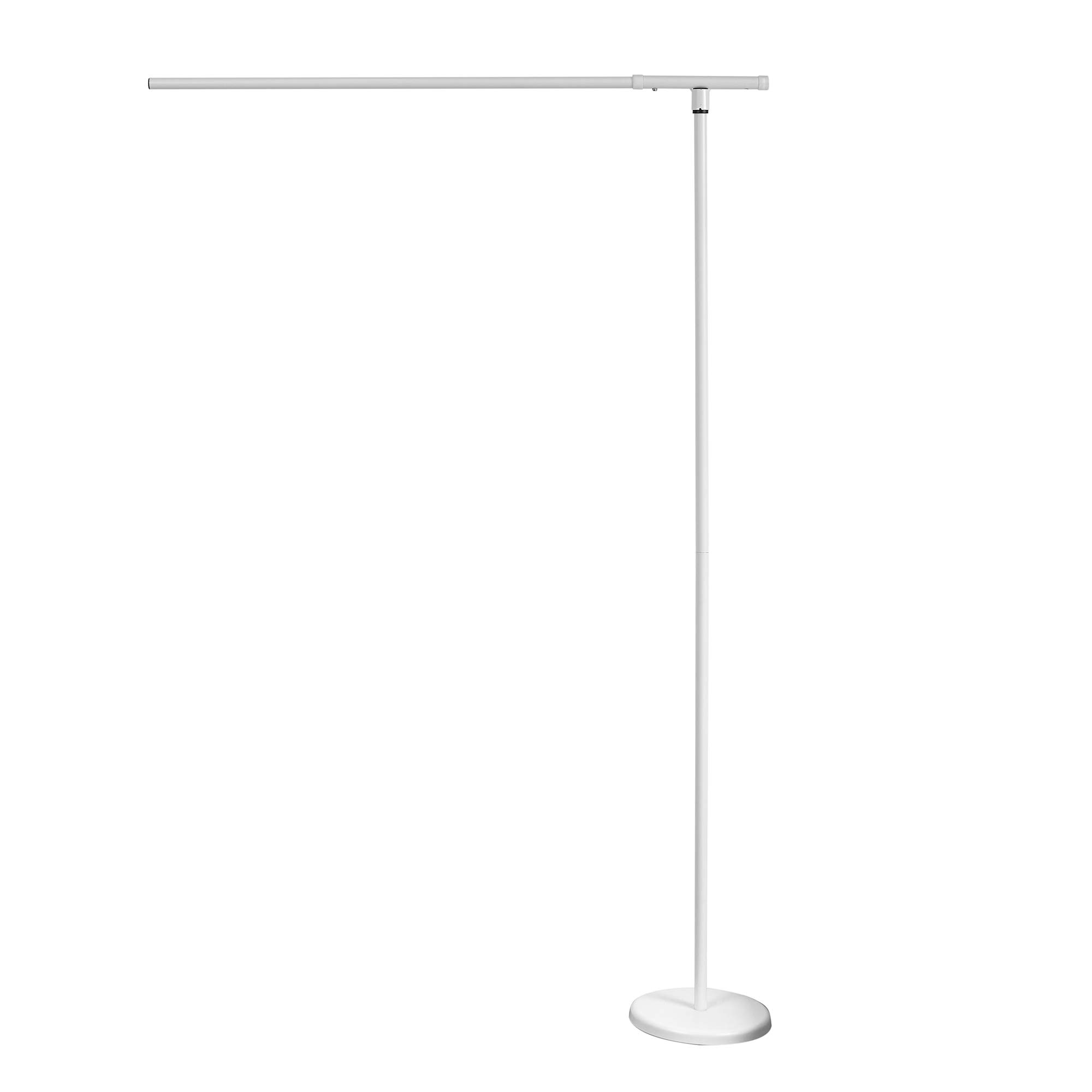 Don't Look at Me® T-Shaped Instant Room Divider - White Frame with Privacy Fabric for Home Office, Bedroom & Studio Spaces