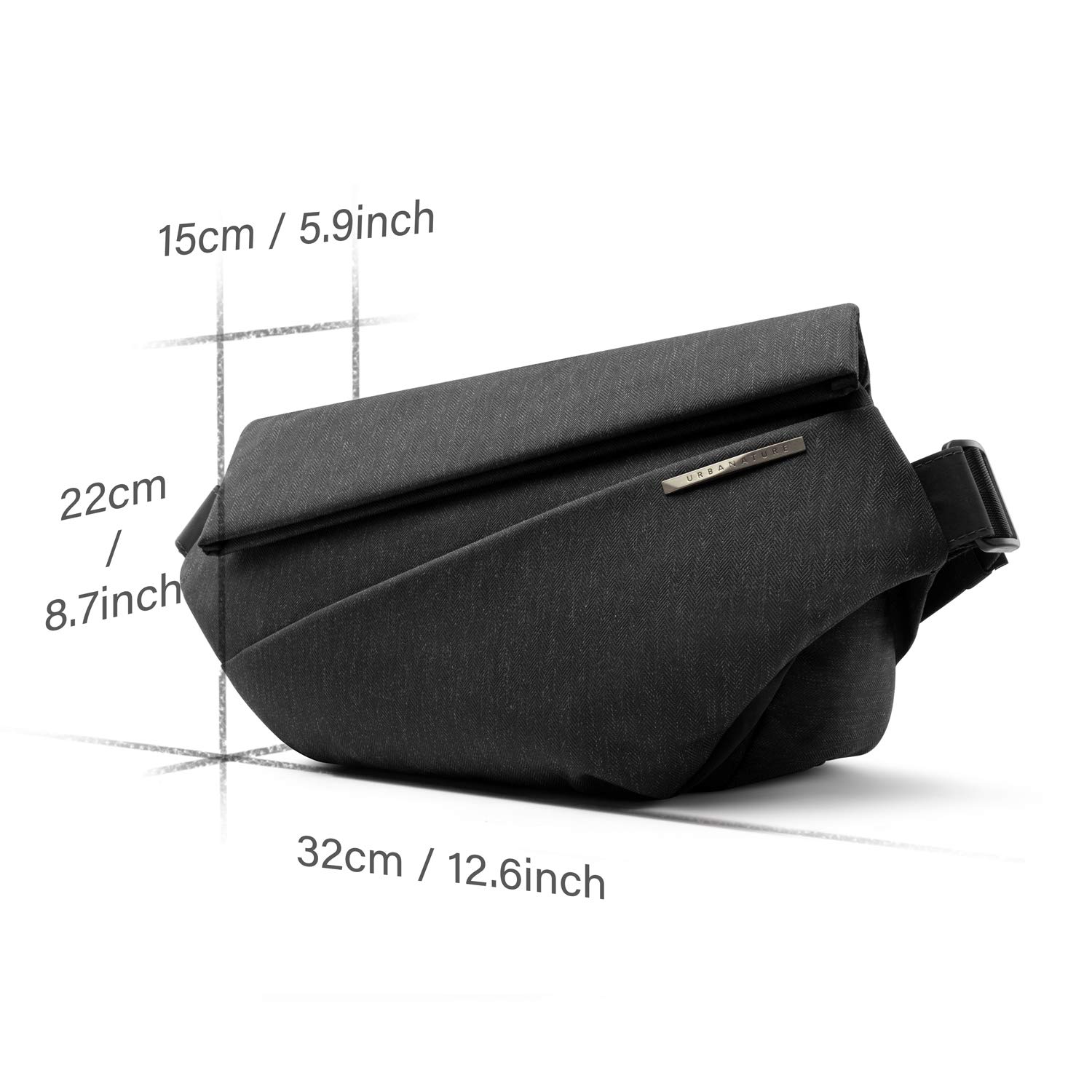 NIID Expandable Waterproof Anti-Theft Sling Bag for Men - Stylish Crossbody Chest Shoulder Backpack | Perfect for Travel, Work & Daily Commute