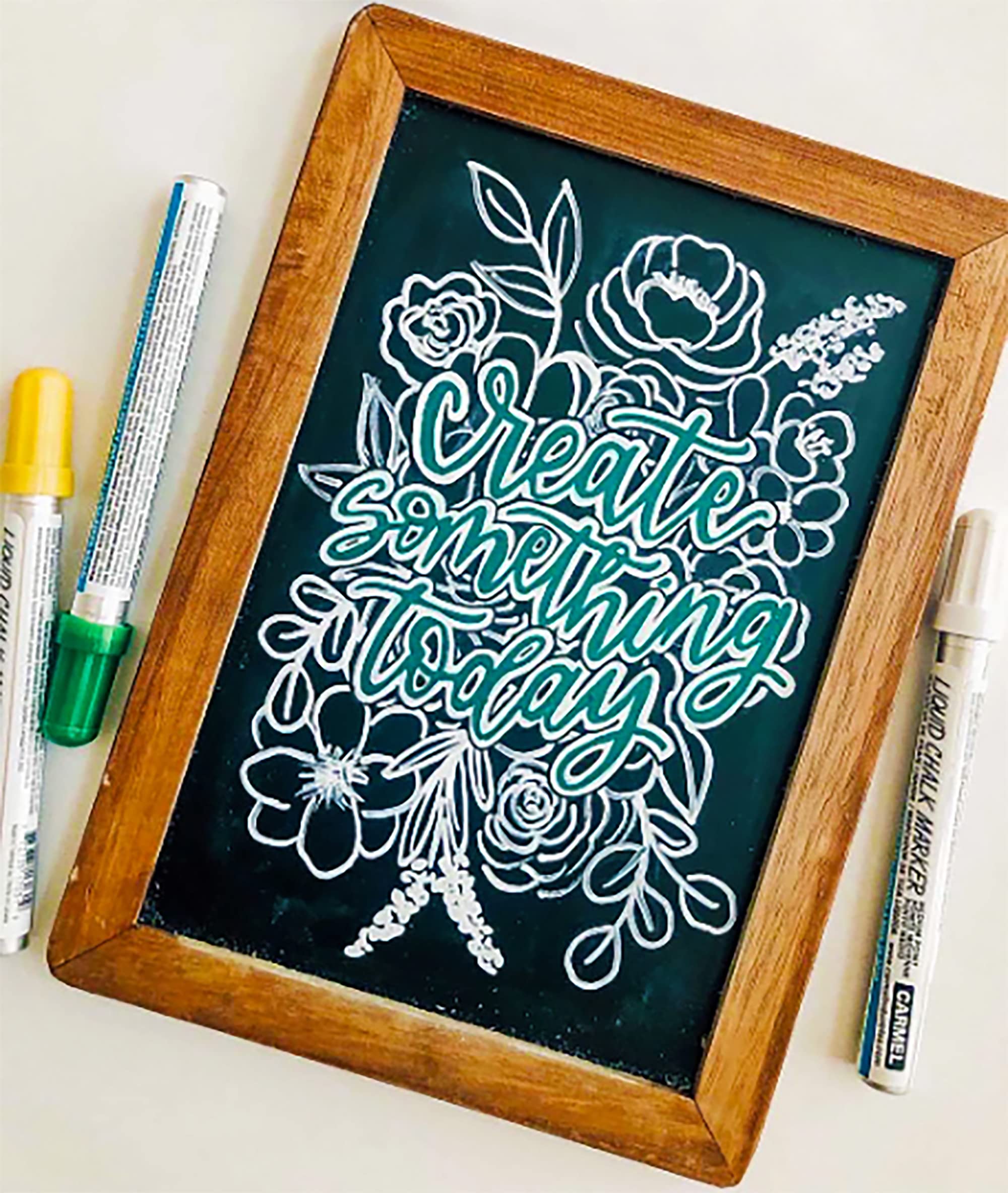 Carmel Liquid Chalk Marker - Medium Tip, Light Green - Non-Toxic, Water-Based Ink - Perfect for Restaurants, Cafes, Schools & DIY Chalkboard Signs
