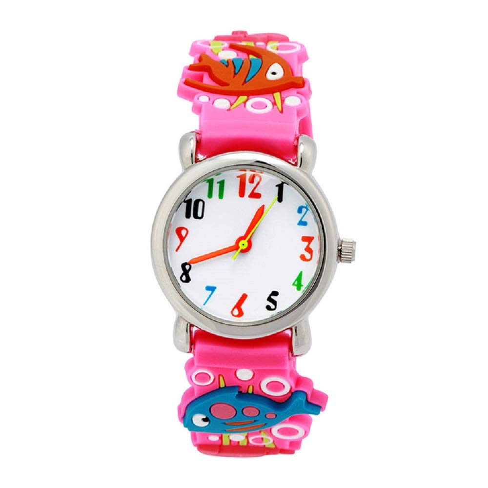 Kids Waterproof Watch for Boys & Girls 3-10 Years - Cute 3D Cartoon Design for School & Play