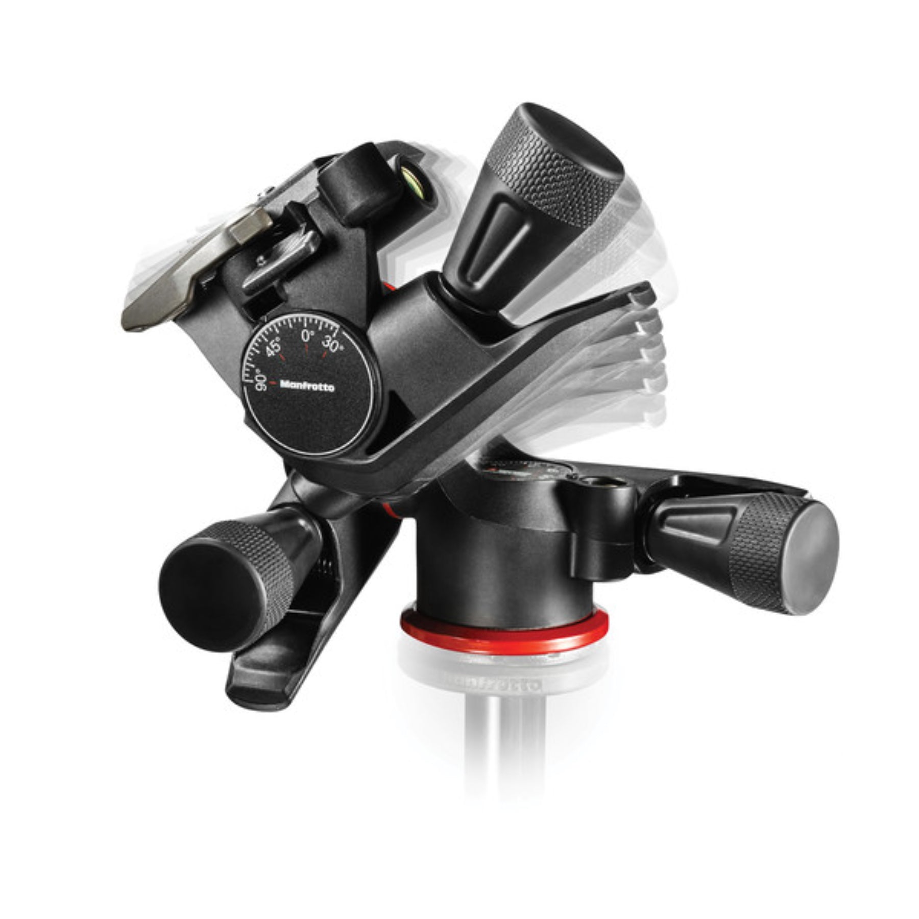 Manfrotto XPRO 3-Way Geared Pan and Tilt Head with 200PL-14 Quick Release Plate - Professional Camera Tripod Head for Photography & Videography - Perfect for Studio, Landscape, and Architectural Shooting