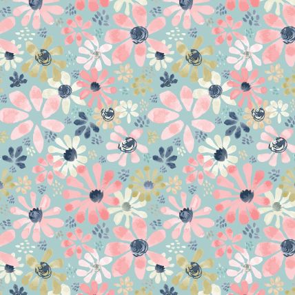 Beautiful Soft Pastel Flowers Greeting Card by Ali Christina - Perfect for Birthdays, Anniversaries & Thank You Notes | Handmade Floral Card for Special Occasions