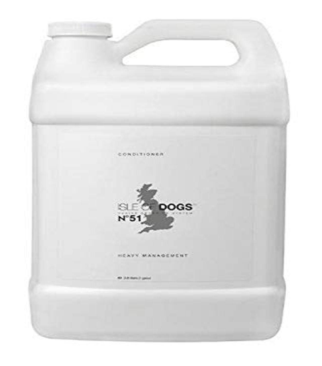 COATURE Isle of Dogs No. 51 Heavy Management Conditioner for Dogs - 1 Gallon Professional Dog Grooming Solution for Thick Coats & Dry Skin - Perfect for Professional Groomers, Pet Salons & Home Use on Large Breeds