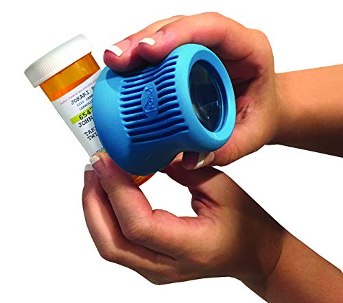 Jokari Easy Open Prescription Medicine Bottle Opener with Built-in Magnifying Glass - Read Pharmacy Labels Clearly for Accurate Pill Dosage - Effortless Cap Removal - Perfect for Seniors and Arthritis Patients