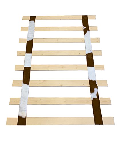 Custom Queen Size Authentic Cowhide Bed Slats - Handmade in USA - Adjustable Width Platform Bed Boards for Enhanced Support - Perfect for Modern Bed Frames & DIY Bedroom Upgrades