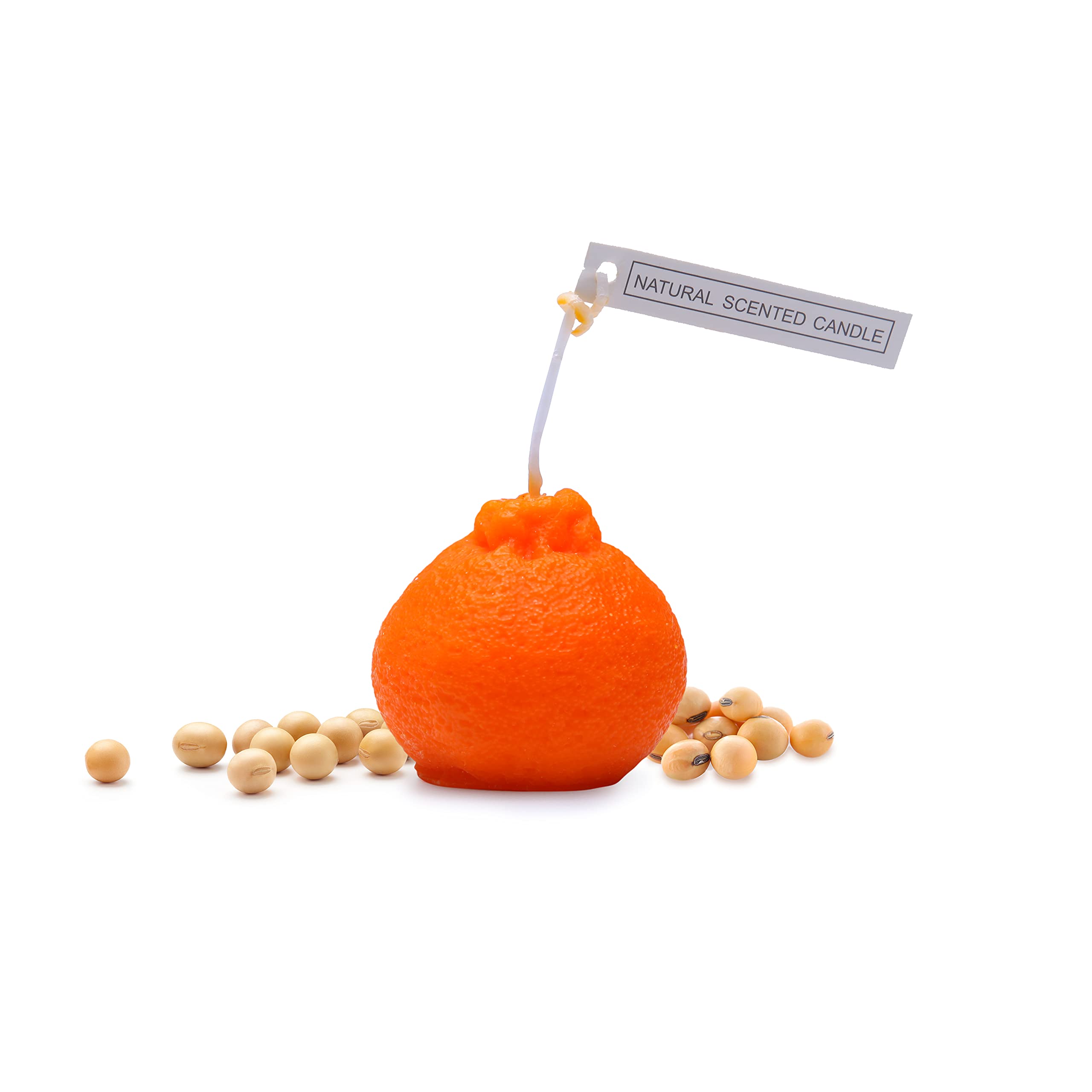 Floral Scented Candles for Home Decor - Small Orange Aesthetic Candles with Flower Fragrance for Women | Perfect for Weddings, Holidays, Birthday Parties & Relaxation