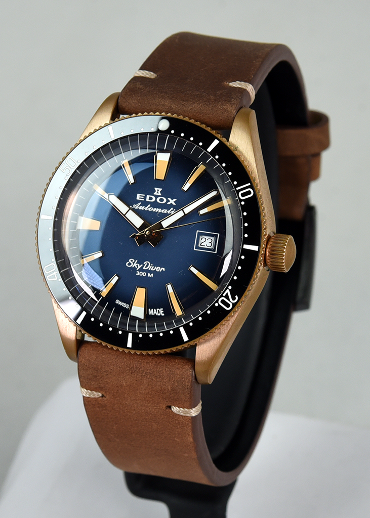 Edox SkyDiver Limited Edition 80126 BRN BUIDR Pre-Owned Diver Watch - Perfect for Scuba Diving, Water Sports & Luxury Collectors