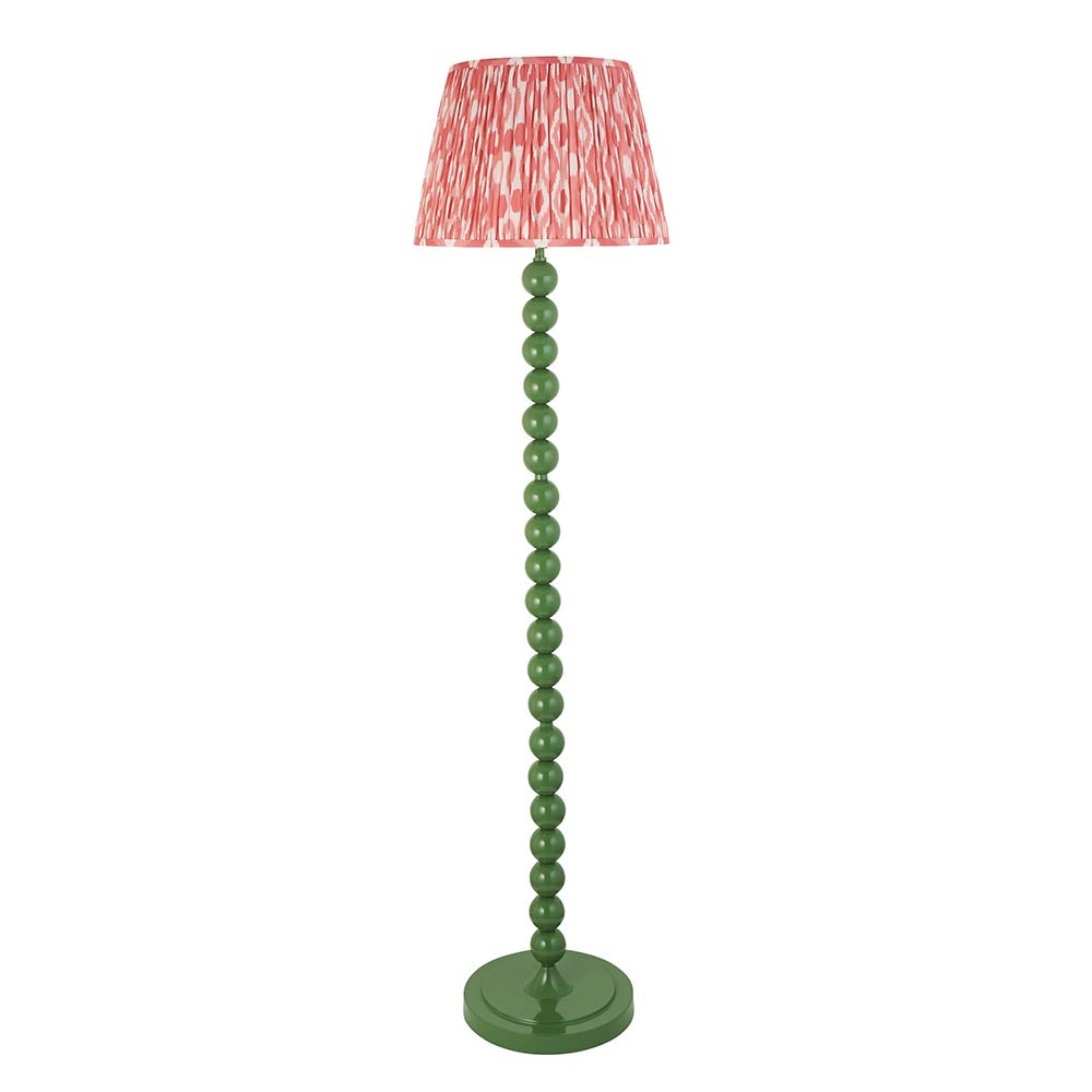 Auralis Ikat Floor Lamp with E27 Socket - Modern Handwoven Design for Living Room, Bedroom & Office Lighting