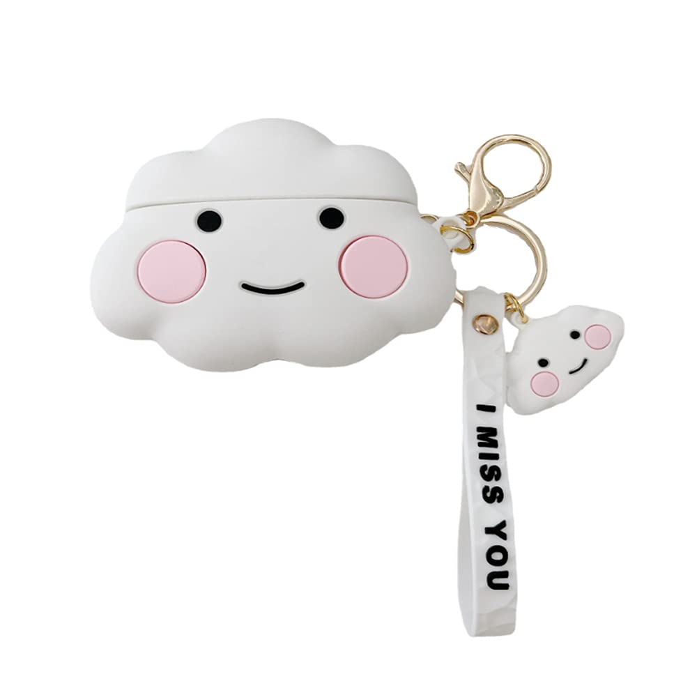 Cute Bull Cartoon Silicone Case for Beats Studio Buds (2021) - Soft Protective Cover with Keychain for Wireless Earbuds | Perfect for Gym, Travel & Daily Use