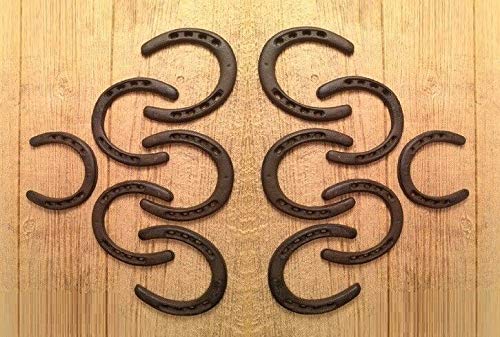 Heavy Duty Cast Iron Horseshoes - 4 3/4