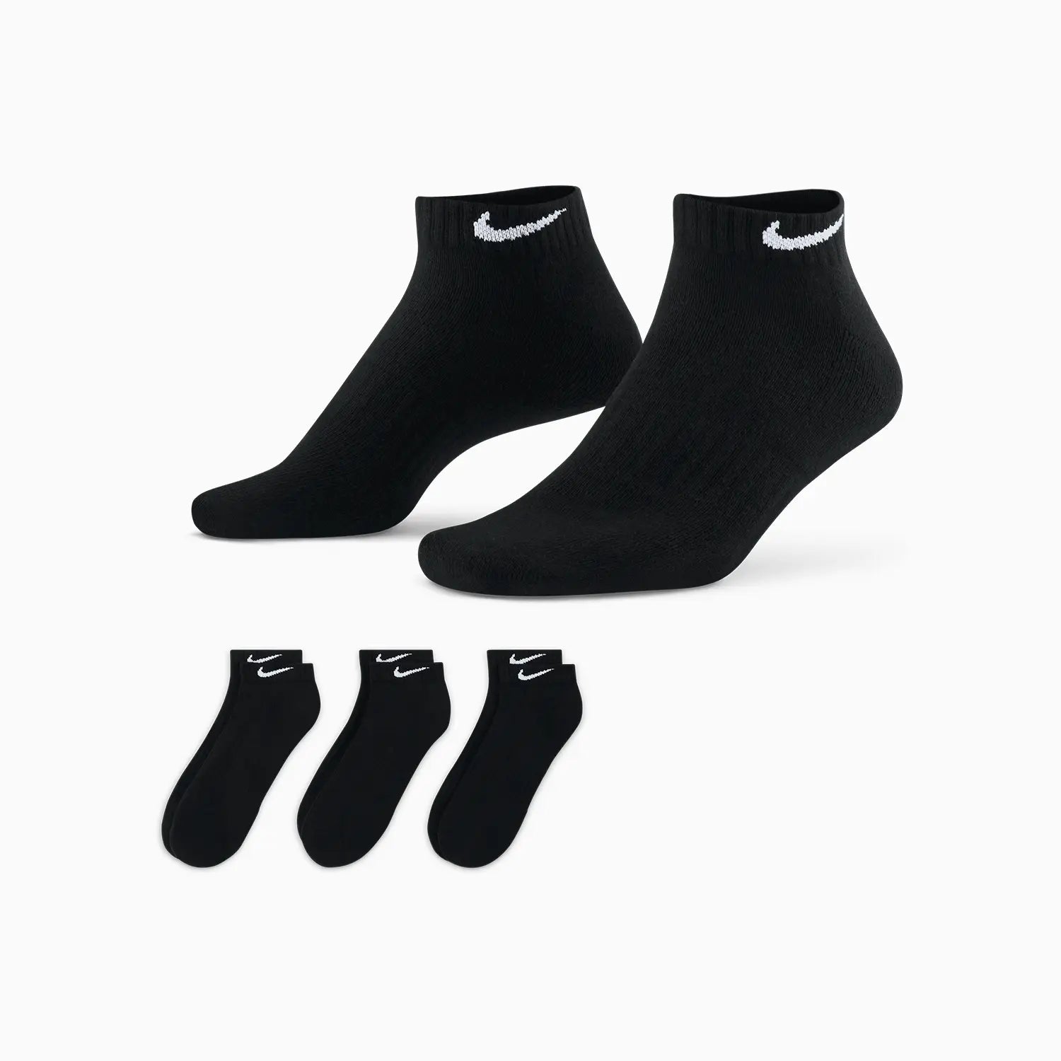 Breathable Cushioned Training Socks - 3 Pairs Pack for Running, Gym & Sports - Comfortable Low Cut Athletic Socks for Men & Women - Perfect for Workouts, Jogging and Daily Active Wear