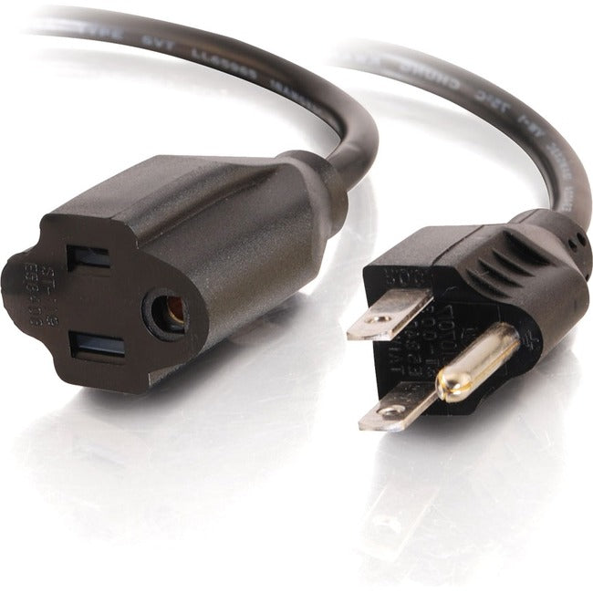 25Ft 18 AWG Heavy Duty Power Extension Cord - NEMA 5-15P to NEMA 5-15R - 3 Prong Grounded Outlet Saver for Home, Office & Workshop Use