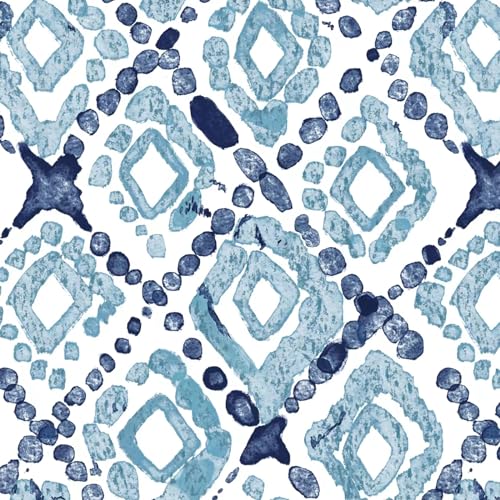 Boho Geometry Blue