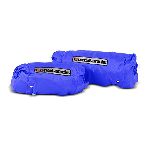 Motorcycle Tire Warmers Set 60-80°F Blue - Compatible with Suzuki GSX-R 1000/R, GSX-R 750/600 - Perfect for Track Days & Racing Performance Enhancement