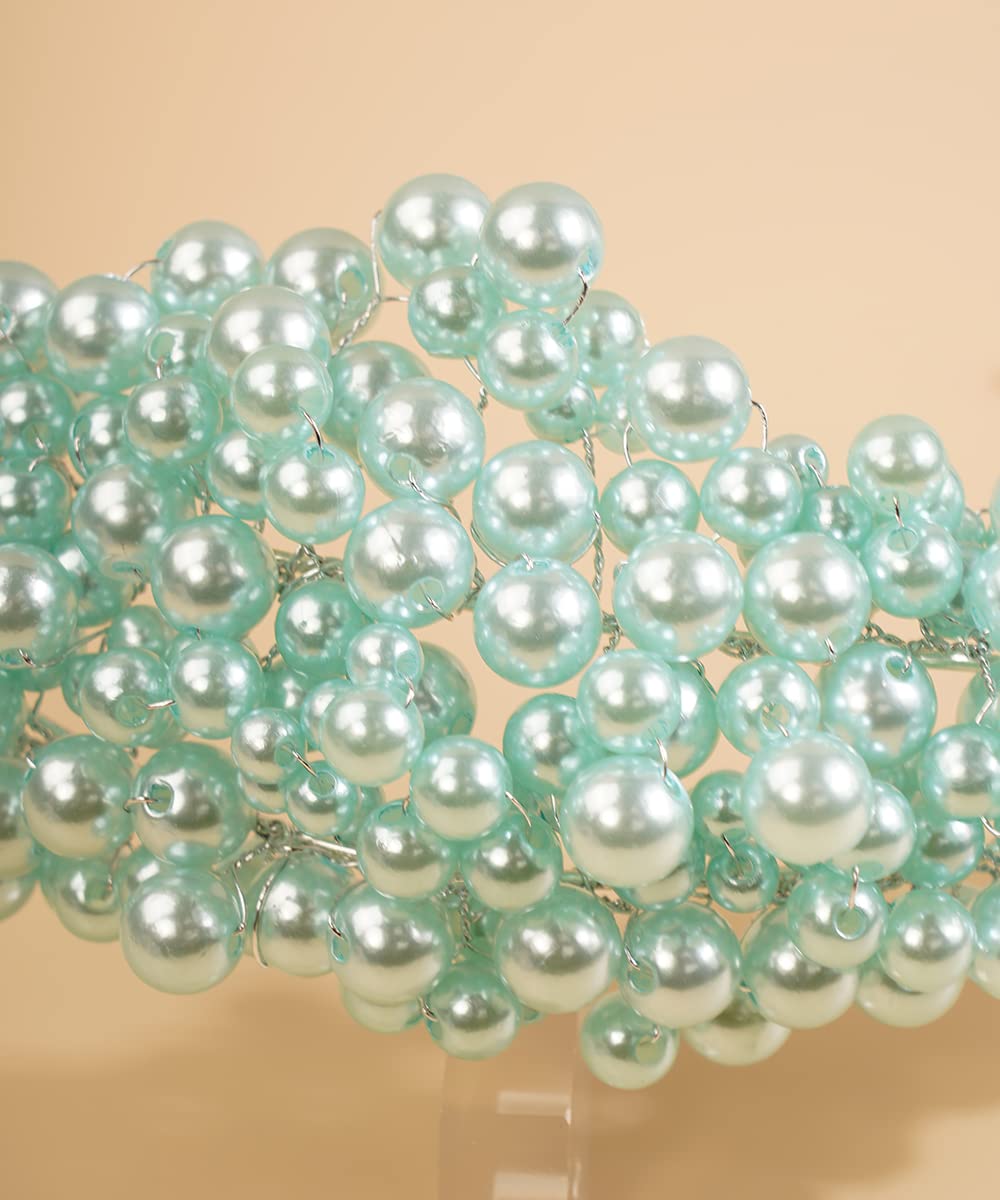 JWICOS Bridal Pearl Headbands & Tiaras for Women – Elegant Wedding Hair Accessories for Brides, Bridesmaids, Prom, Pageant, and Ball Events – Perfect for Princess-Style Weddings & Special Occasions