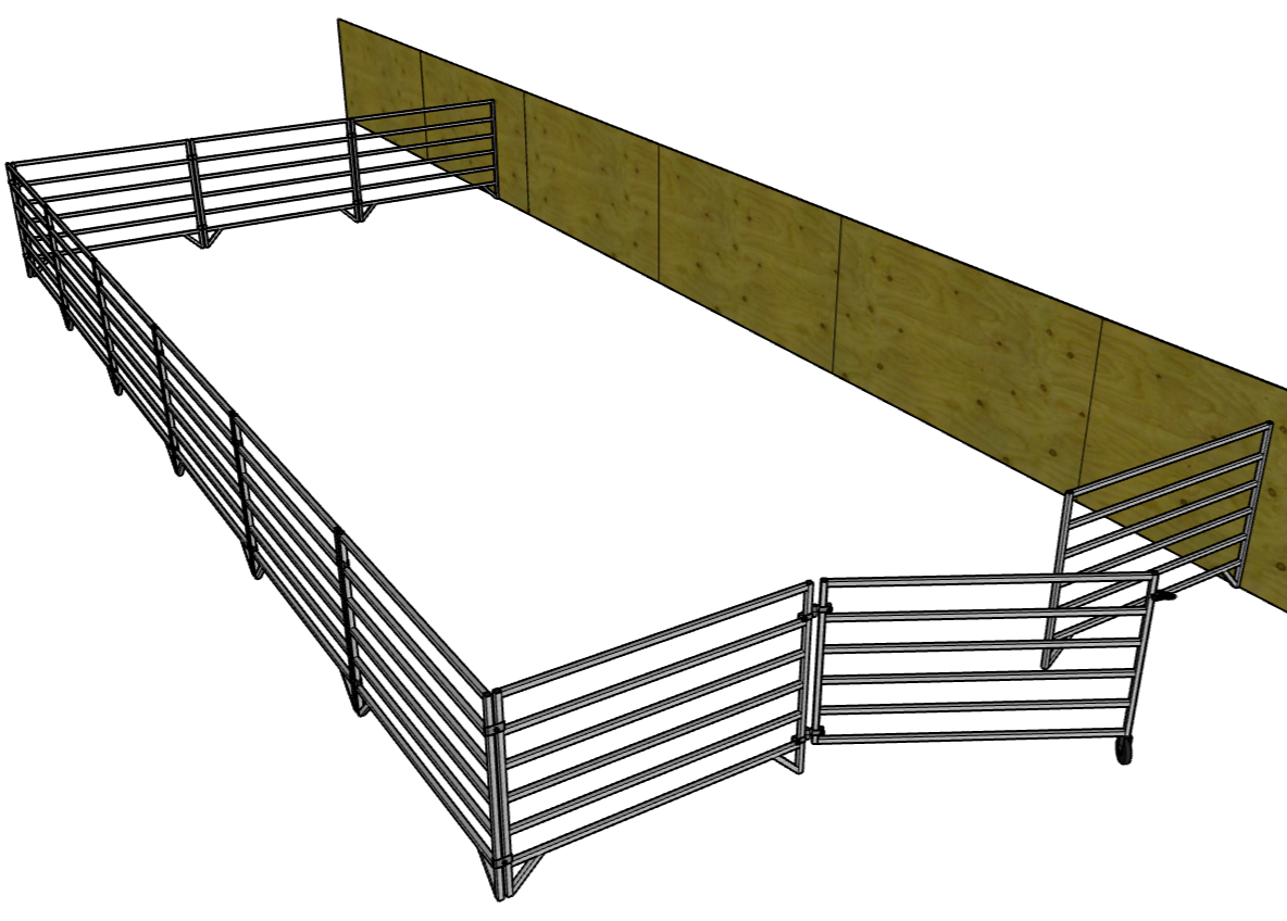 11-Pack 5ft x 40in Heavy Duty Aluminum Sheep & Goat Panels with 6 Rails & 1 Gate (58in) - Durable Livestock Fencing for Pastures, Farms & Animal Enclosures