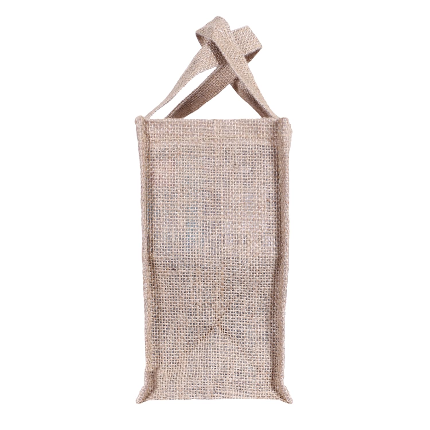 Kuber Industries Reusable Jute Lunch Bag with Handle - Eco-Friendly Office Lunch Tote for Work, School & Picnics - Set of 3 Small Tiffin Carriers (Brown)