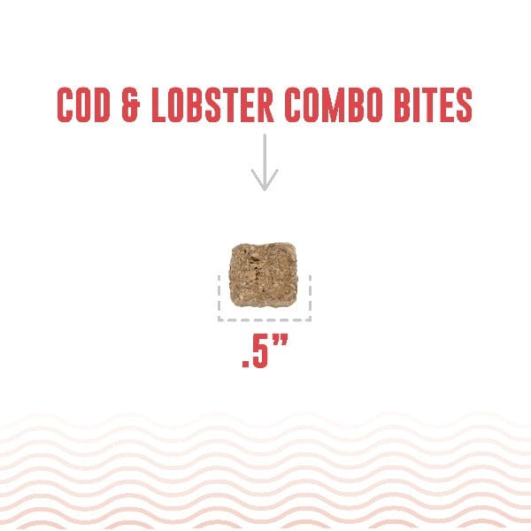 Premium Icelandic Cod & Lobster Combo Bites - All-Natural Freeze-Dried Dog Treats for Training & Rewards | High-Protein Snack for Puppies & Adult Dogs | Made in USA