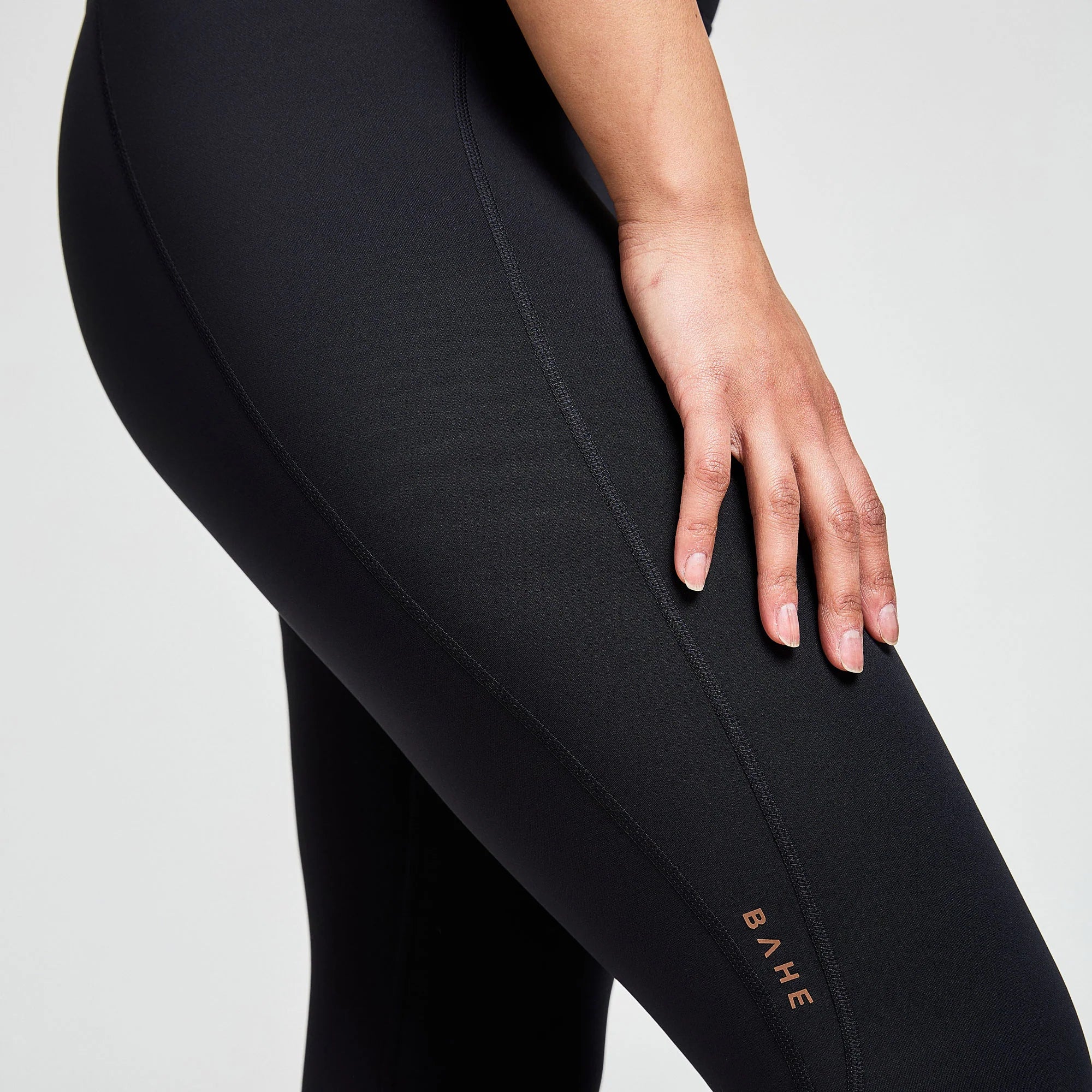BAHE Attune Side Pocket Legging Full Length - High Waist Yoga Pants for Women, Black - Perfect for Workouts, Running, Yoga & Everyday Wear