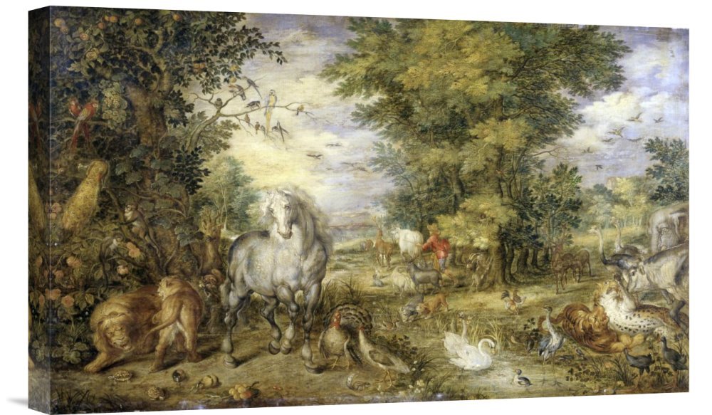 Jan Brueghel The Animals Approaching The Ark Canvas Art Print - Museum Quality Giclee Reproduction - Perfect for Living Room, Bedroom & Office Wall Decor