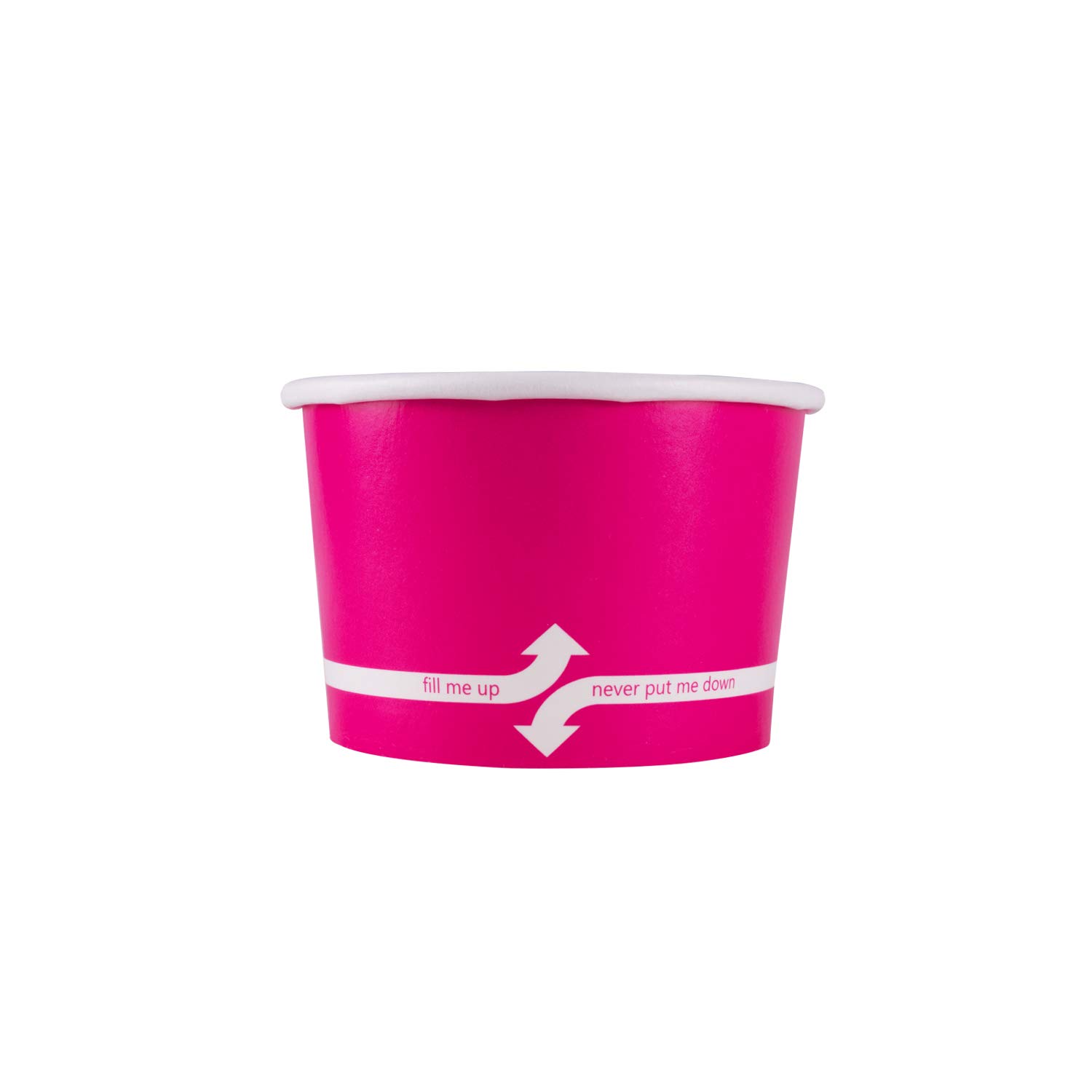 4oz (1000 Count) Pink Paper Ice Cream Cups - Disposable Hot & Cold Food Containers for Ice Cream, Gelato, Yogurt, Snacks - Perfect for Parties, Dessert Shops, and Home Use