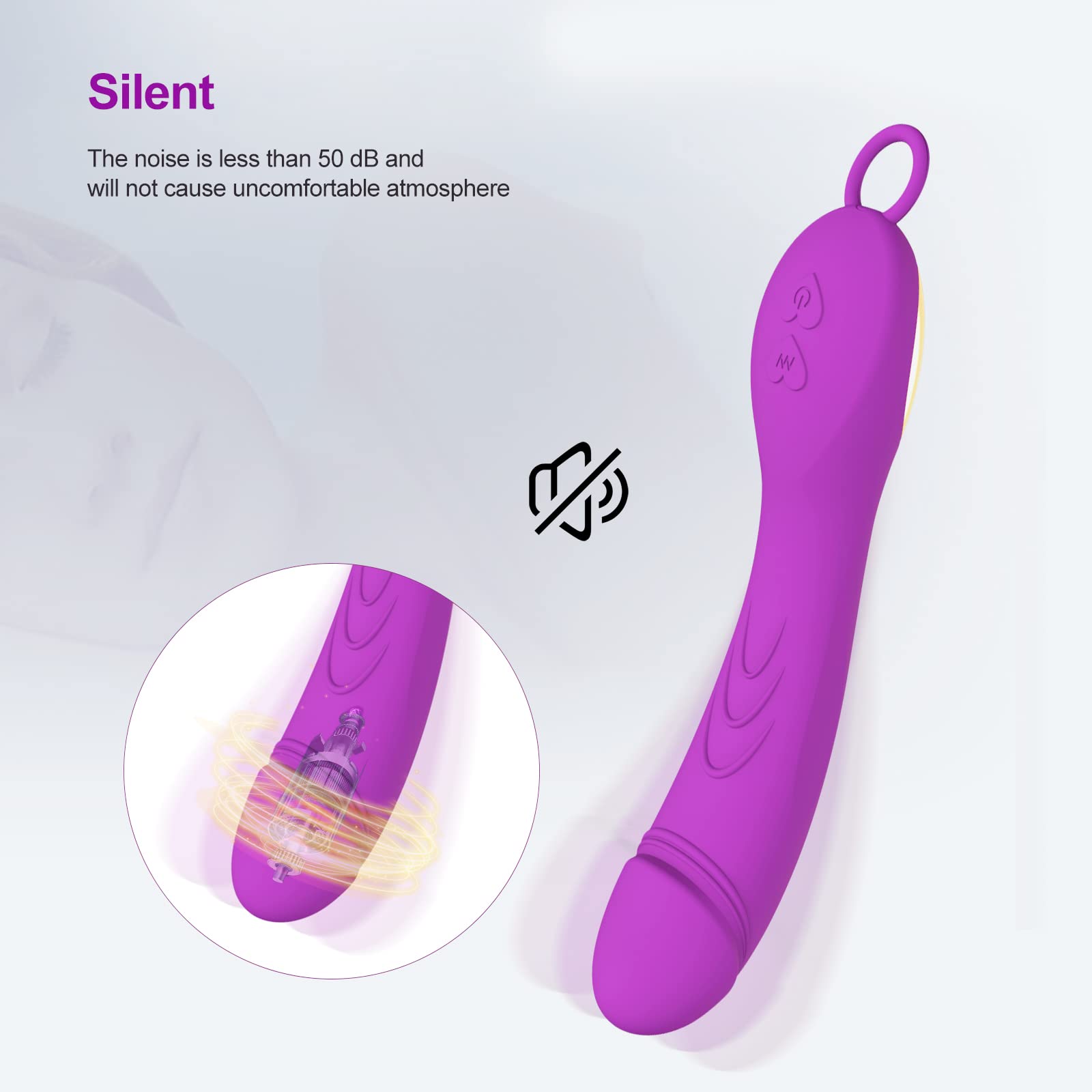 12-Speed Clitoral Stimulator & G-Spot Vibrator for Women - Rechargeable Adult Sex Toy with Multiple Vibration Modes - Perfect for Couples Play, Foreplay & Solo Pleasure