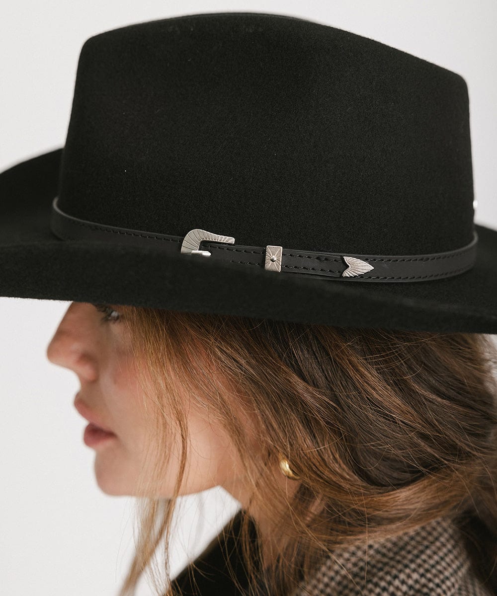 Dean Rancher Cowboy Hat for Men - Genuine Leather Western Cowboy Hat with Adjustable Chin Strap - Perfect for Rodeo, Horse Riding, and Outdoor Adventures