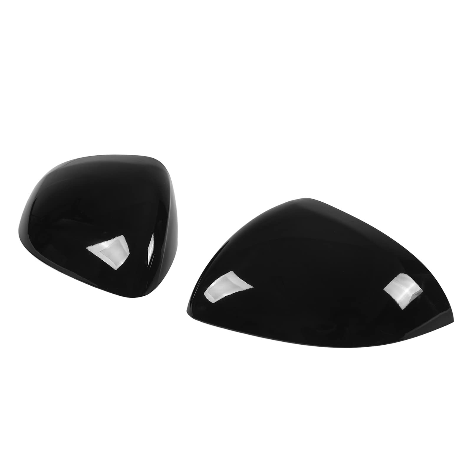 Kadimendium Car Mirror Covers 2PCS - Glossy Black Exterior Mirror Protector Caps, Durable Colorfast Door Mirror Stickers for Automotive Body Parts | Perfect for Car Detailing, Vehicle Customization & Exterior Protection