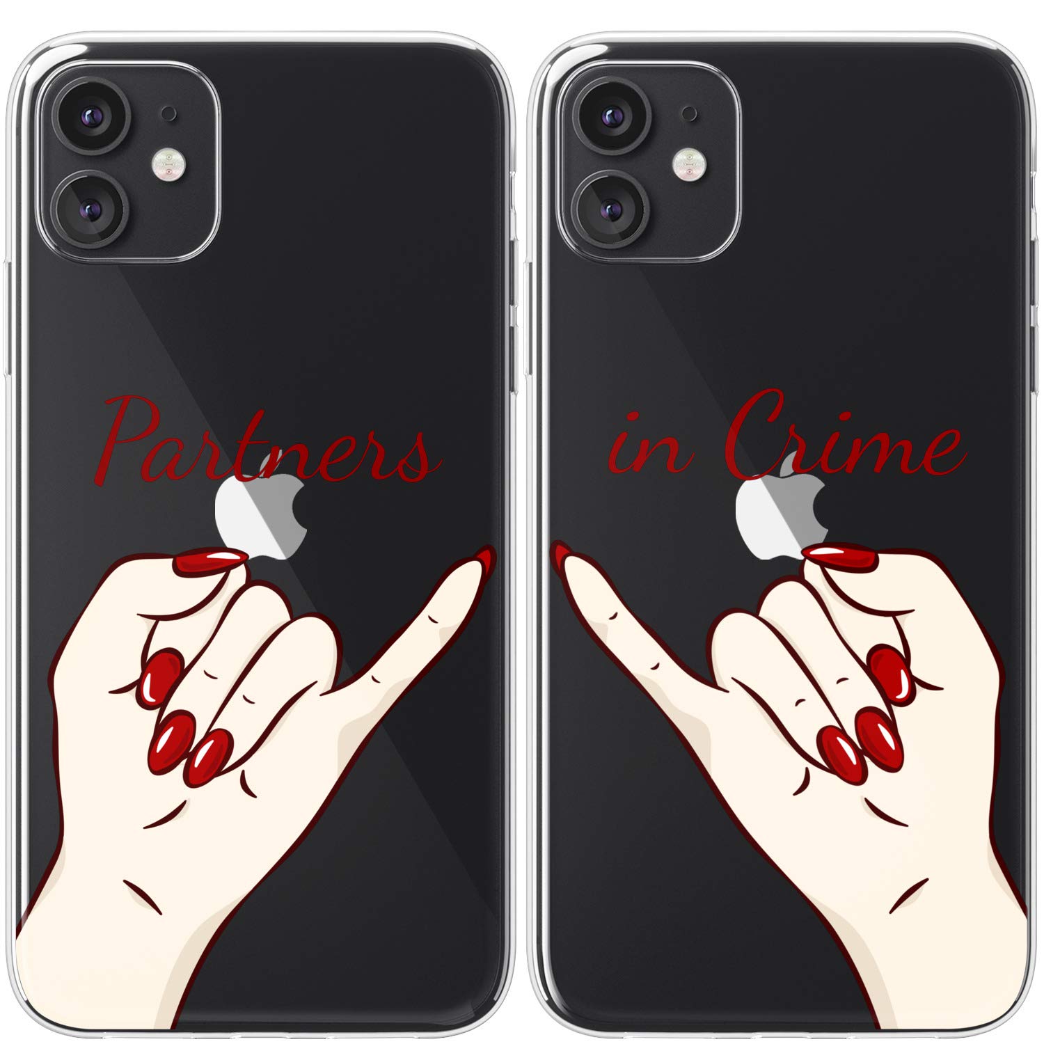 Best Cute Pinky Promise BFFs Matching Phone Cases for iPhone 15 Pro Max/14 Plus/13/12 Mini/11/SE/XS/XR/8/7 - Best Friend Gift for Sisters, Birthday Present, Girly Design for Besties & Partners in Crime (Perfect for Girls' Day Out, Sleepovers & Friendship Celebrations)