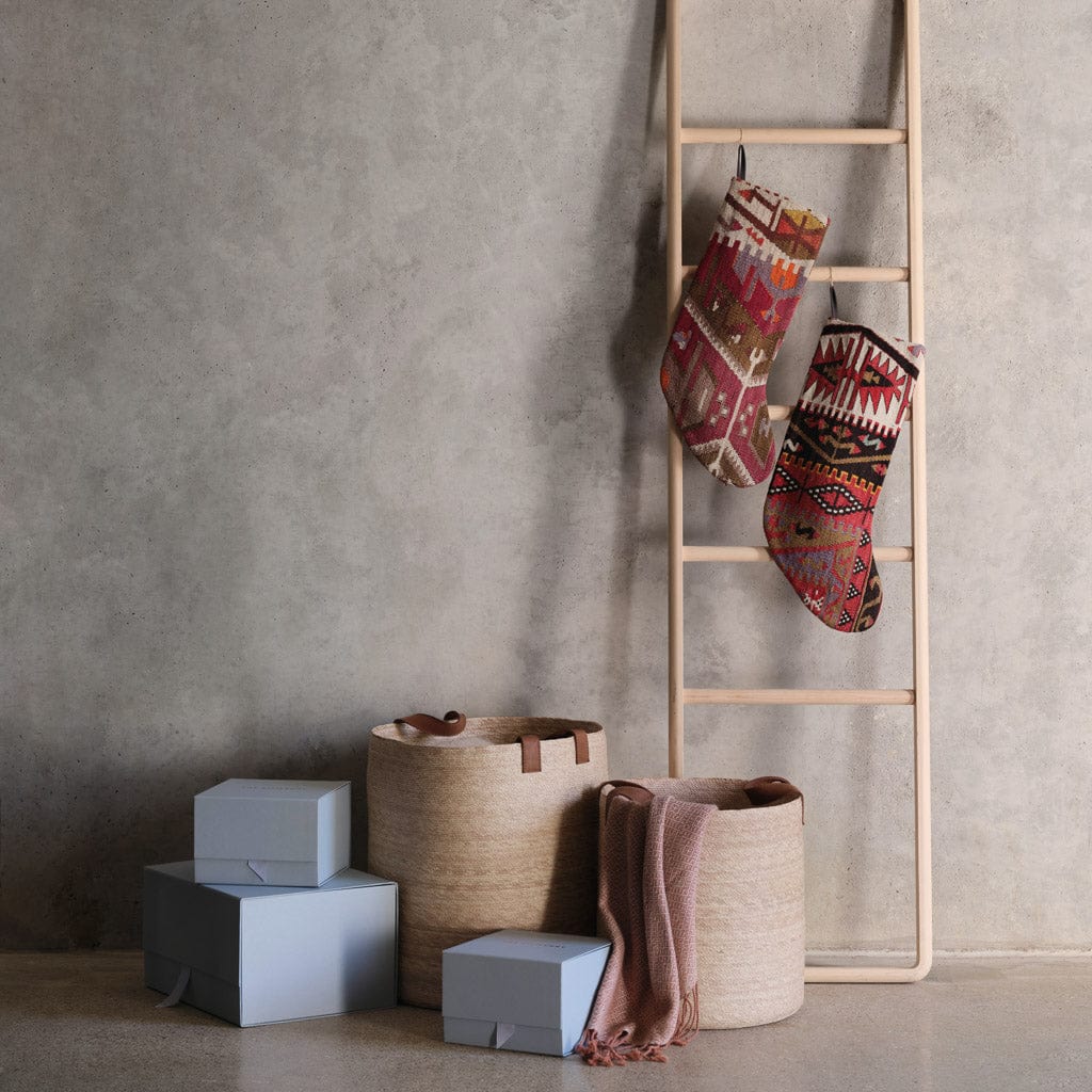 Premium Japanese Hinoki Wood Ladder - Natural, Durable & Lightweight for Home Decor, Shelf Display, and Plant Climbing Support