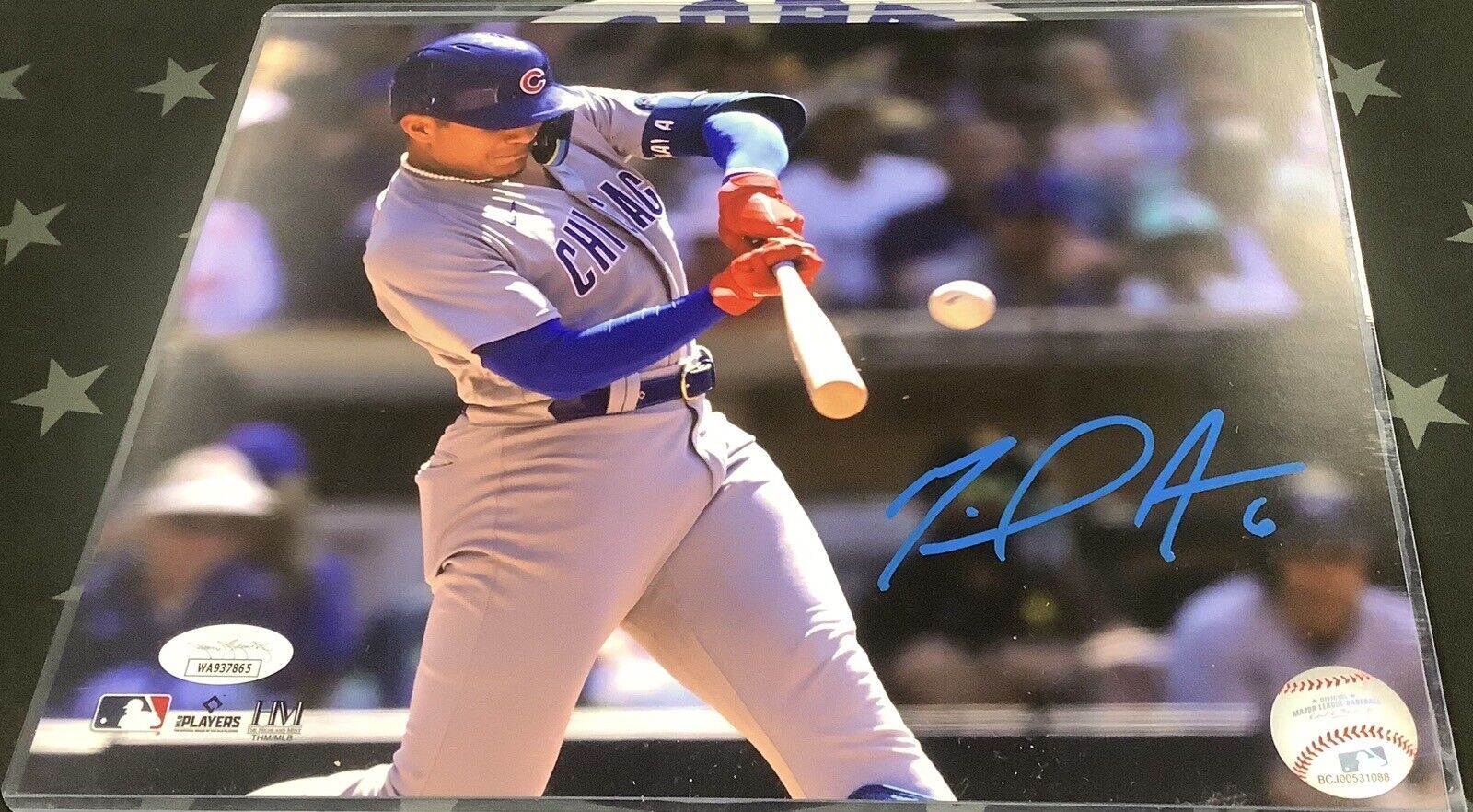 Miguel Amaya Autographed 8x10 Photo with JSA COA - Authentic Signed Baseball Memorabilia for Collectors and Fans - Perfect for Display in Home, Office, or Sports Room
